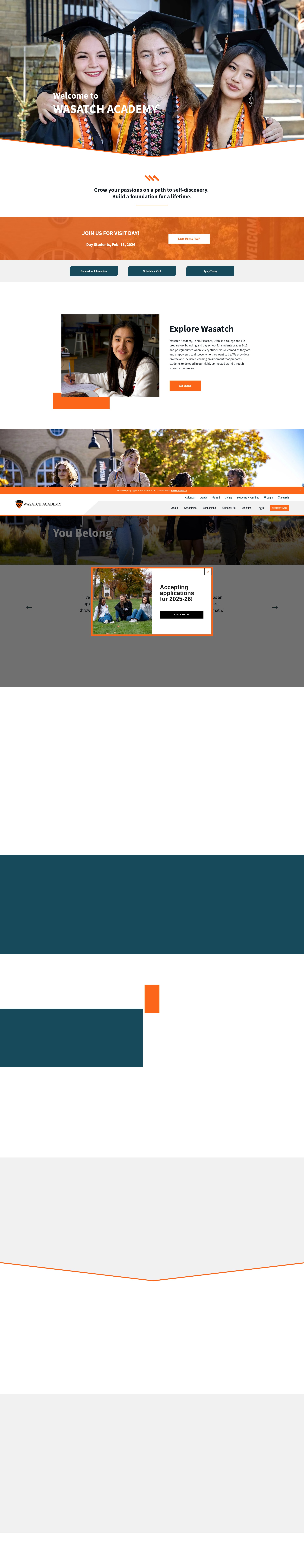 Screenshot of wasatchacademy.org