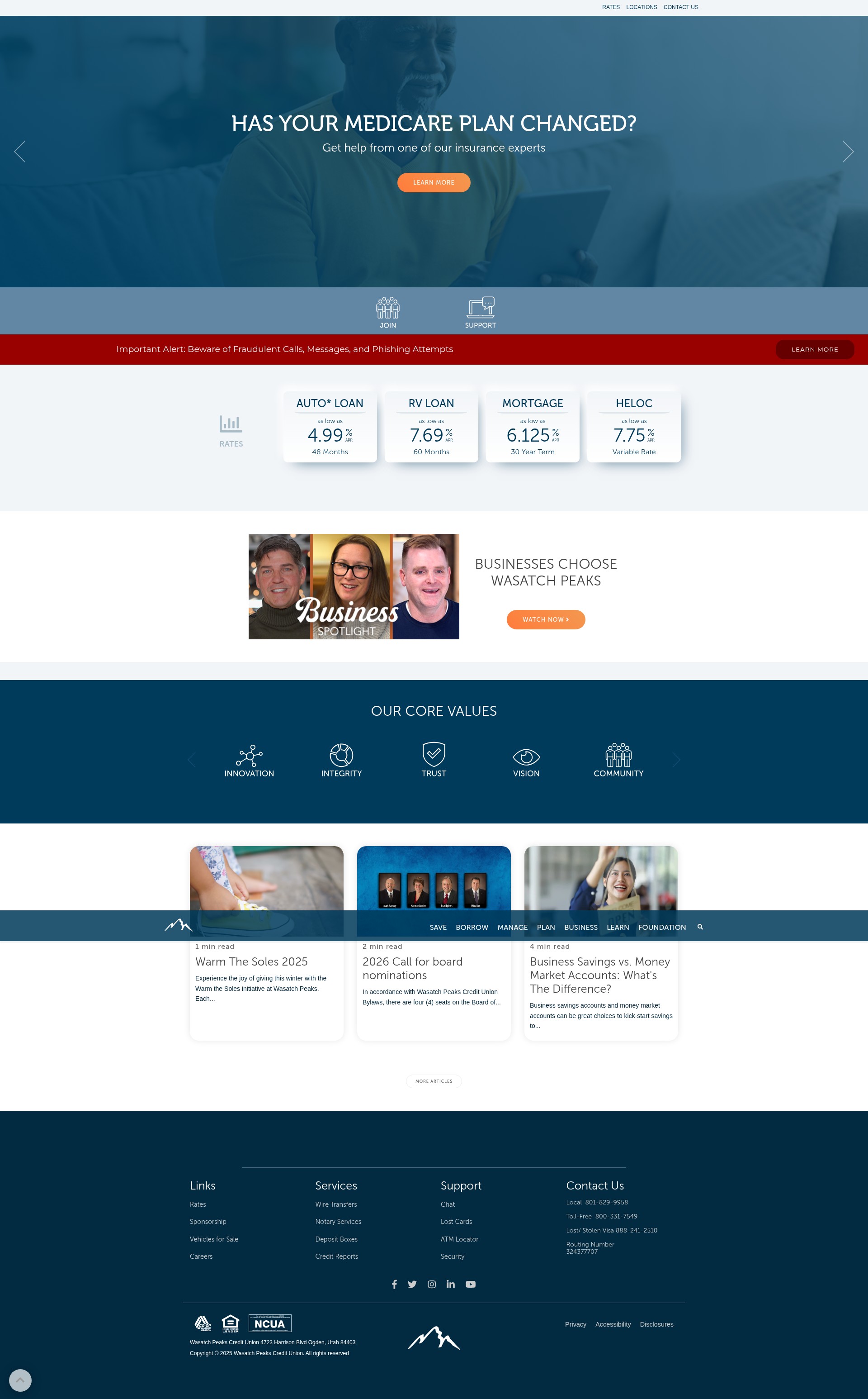 Screenshot of wasatchpeaks.com