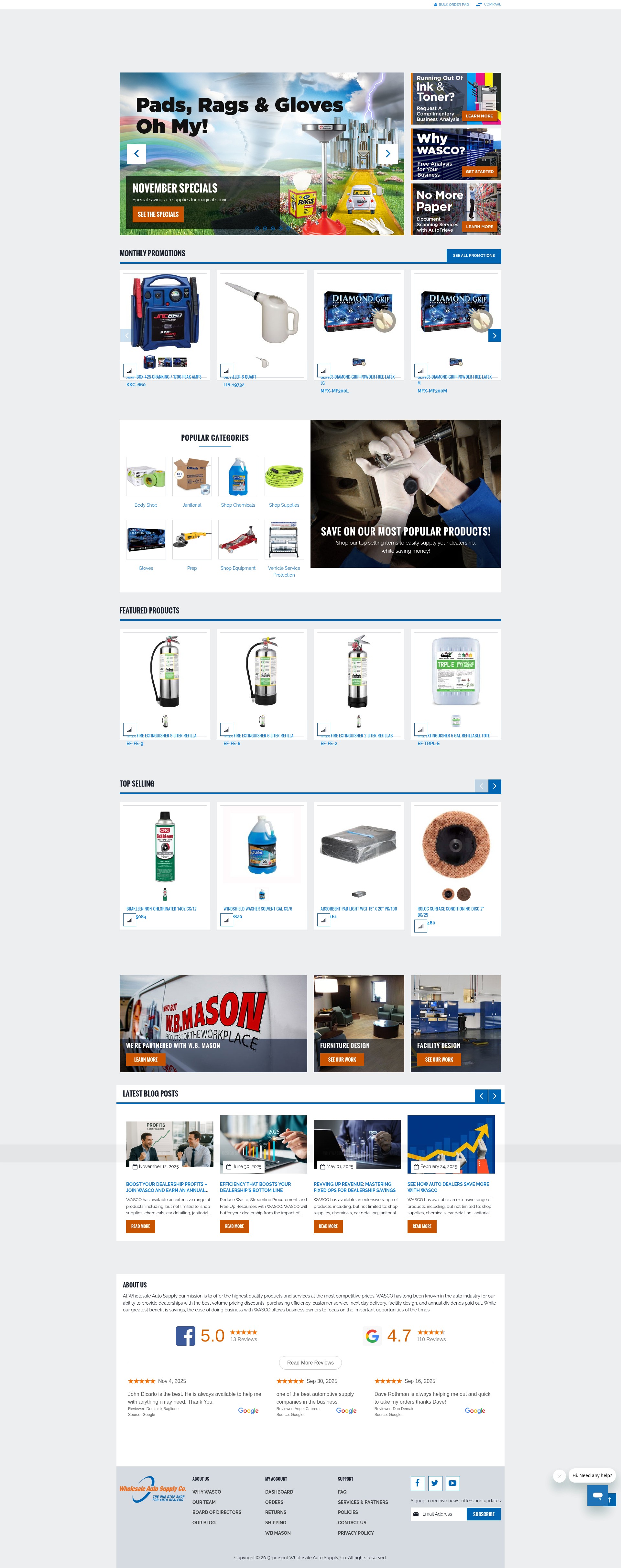 Screenshot of wascoonline.com