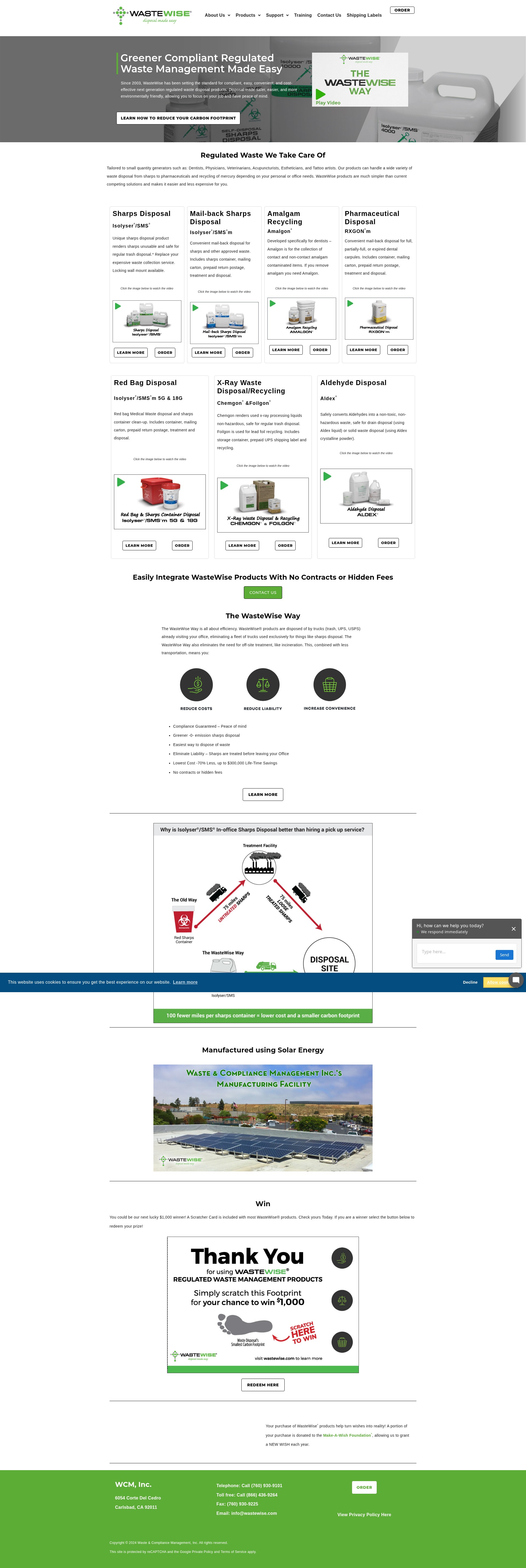 Screenshot of wastewise.com