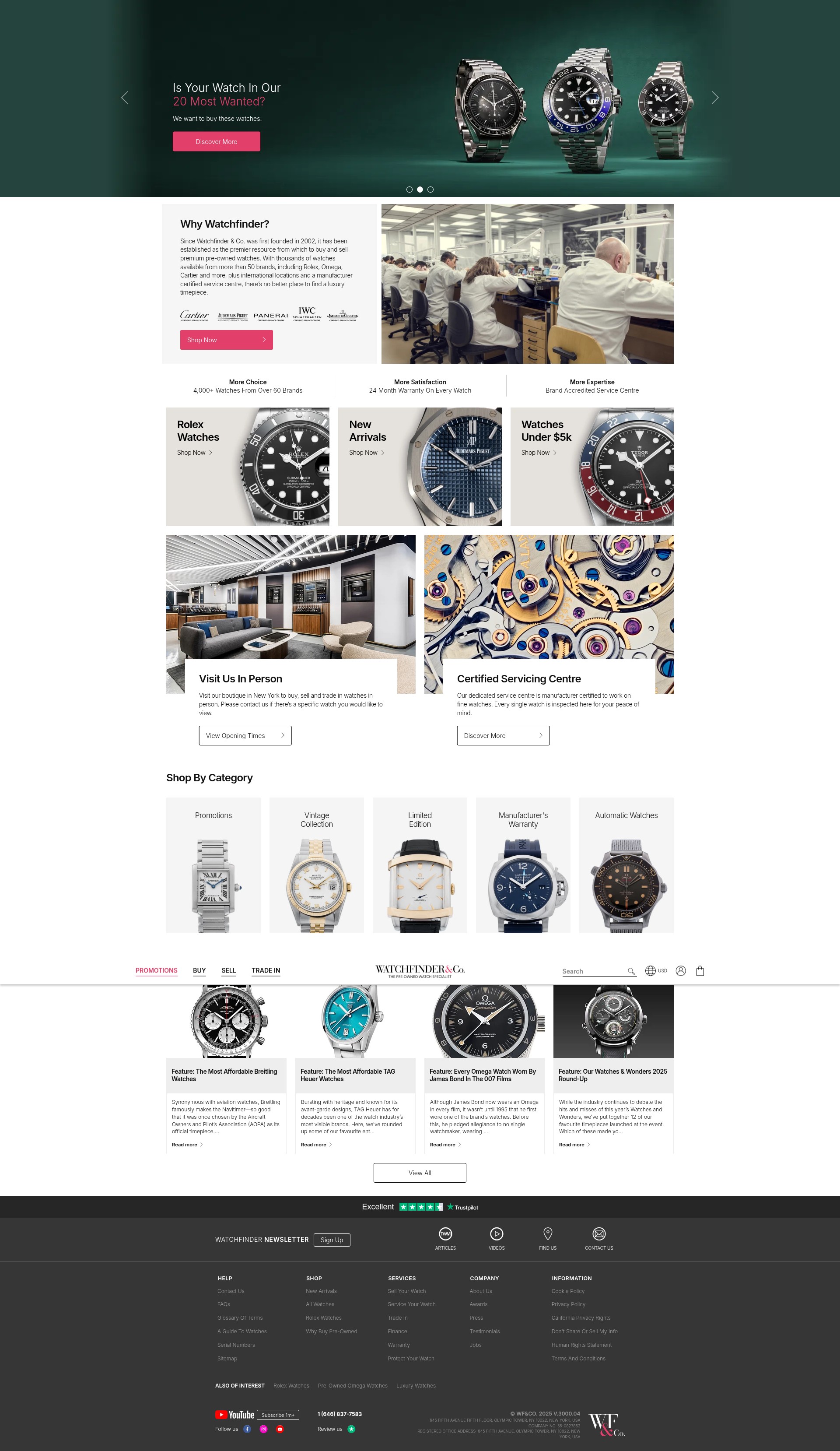 Screenshot of watchfinder.com