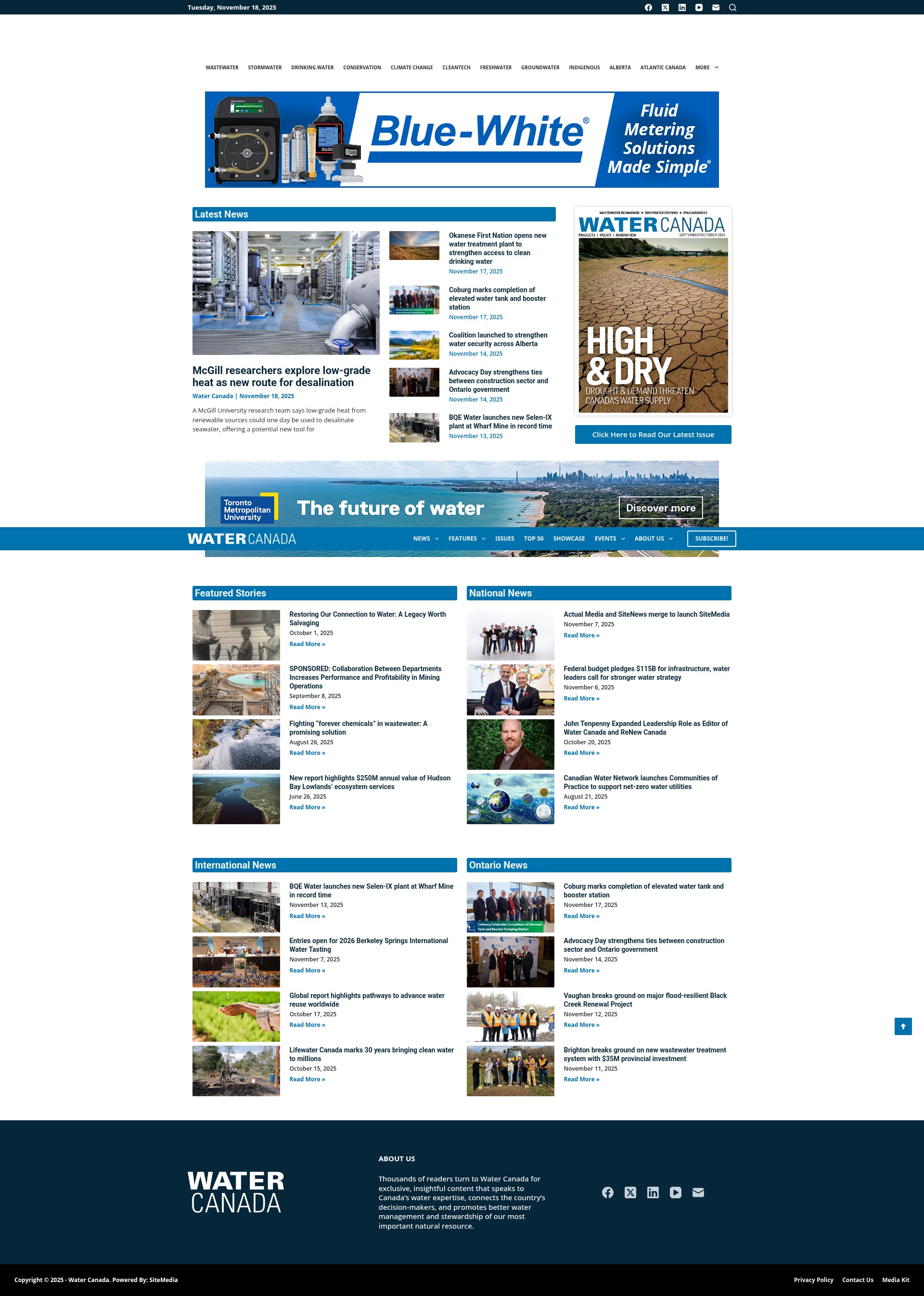 Screenshot of watercanada.net