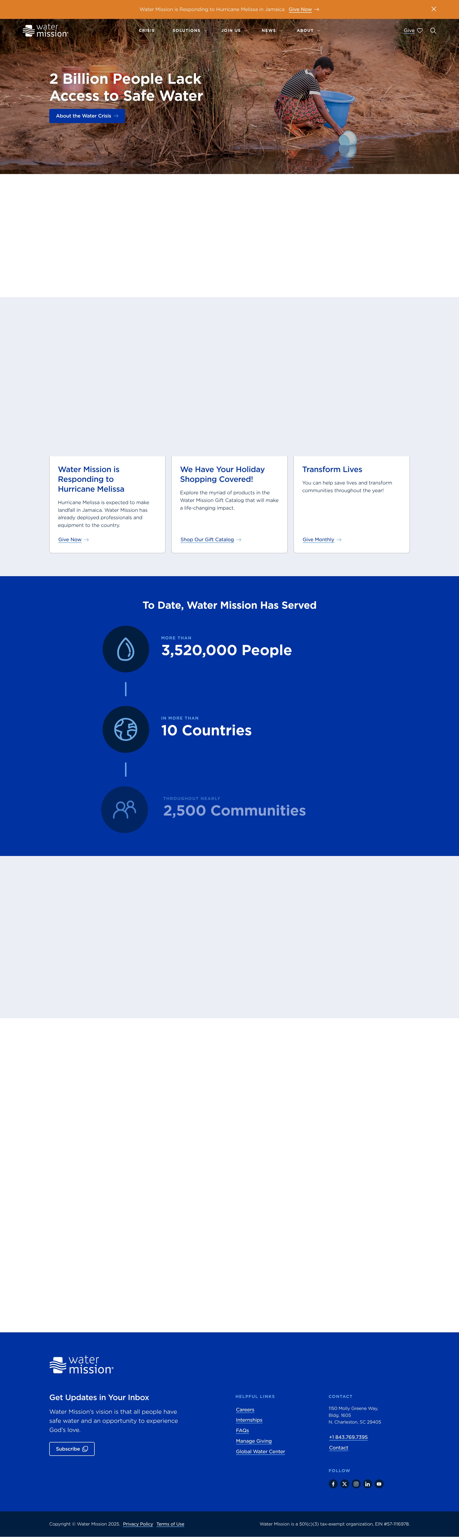 Screenshot of watermission.org