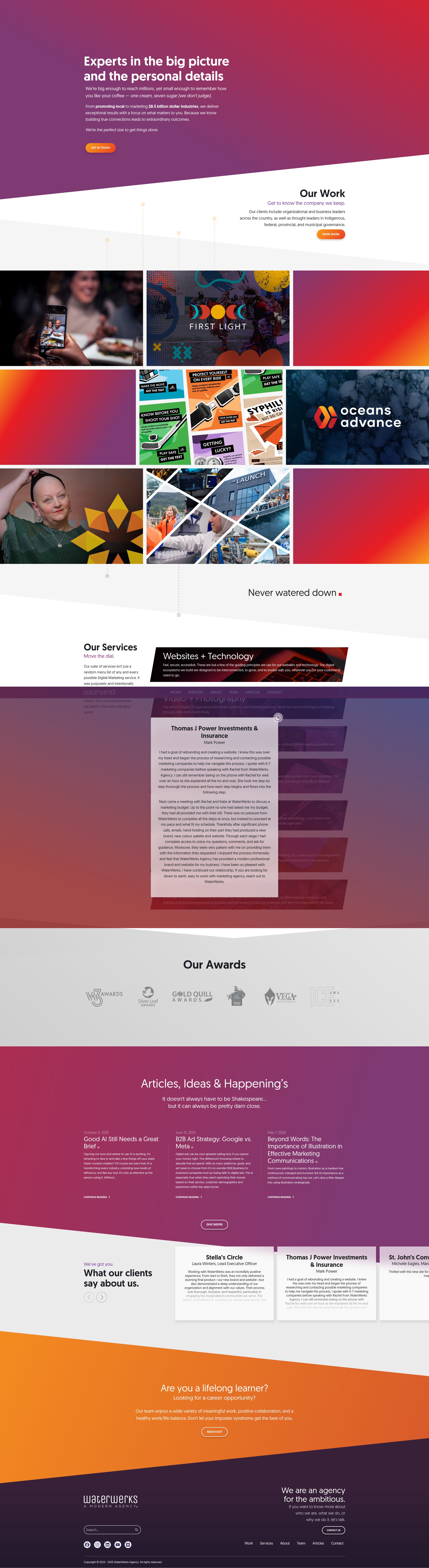 Screenshot of waterwerks.agency