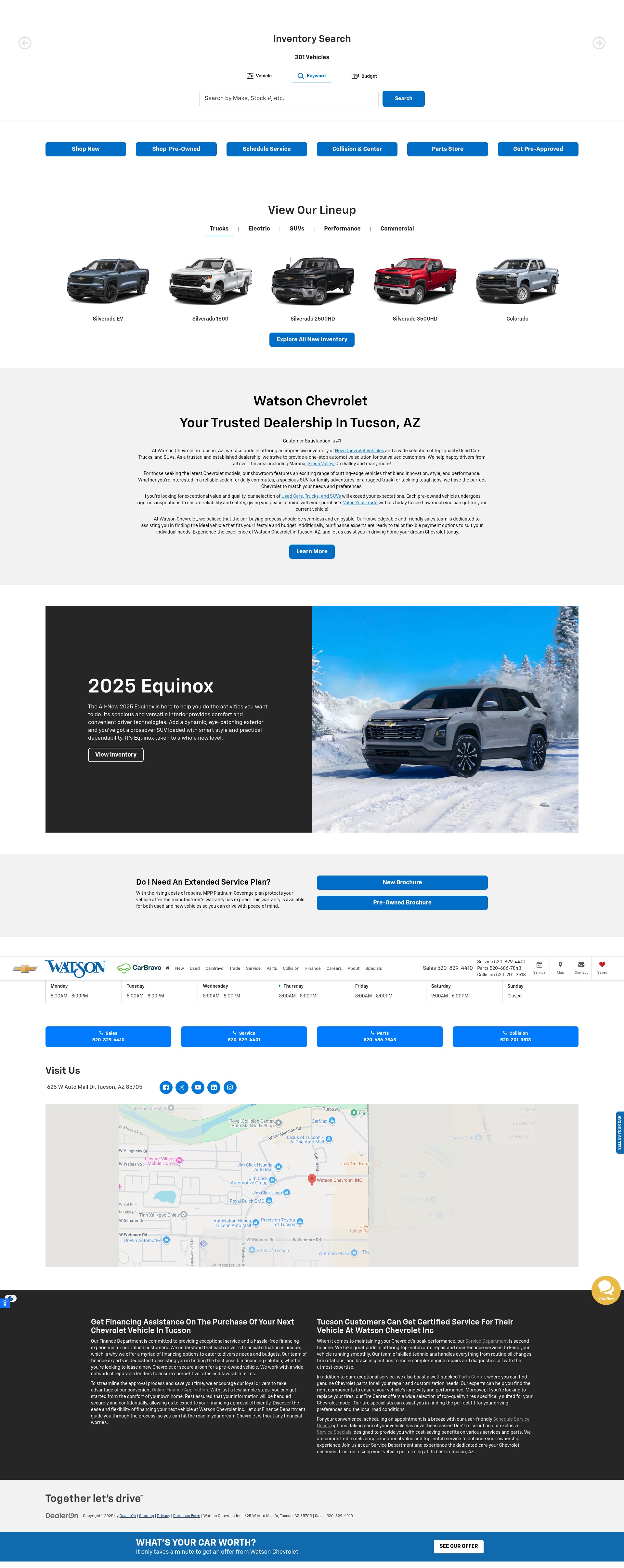 Screenshot of watsonchevrolet.com
