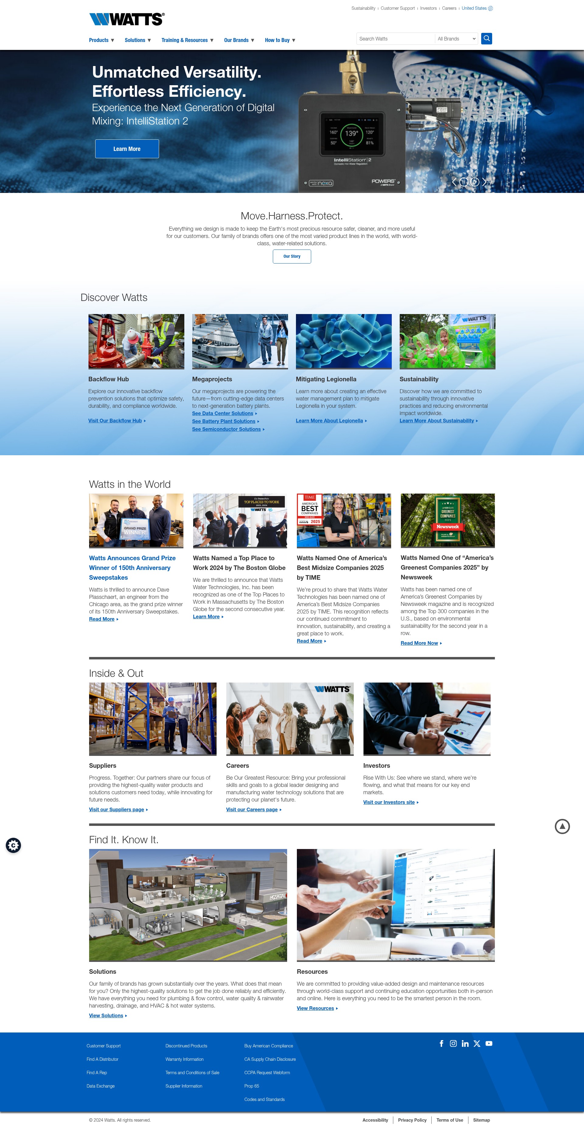 Screenshot of watts.com