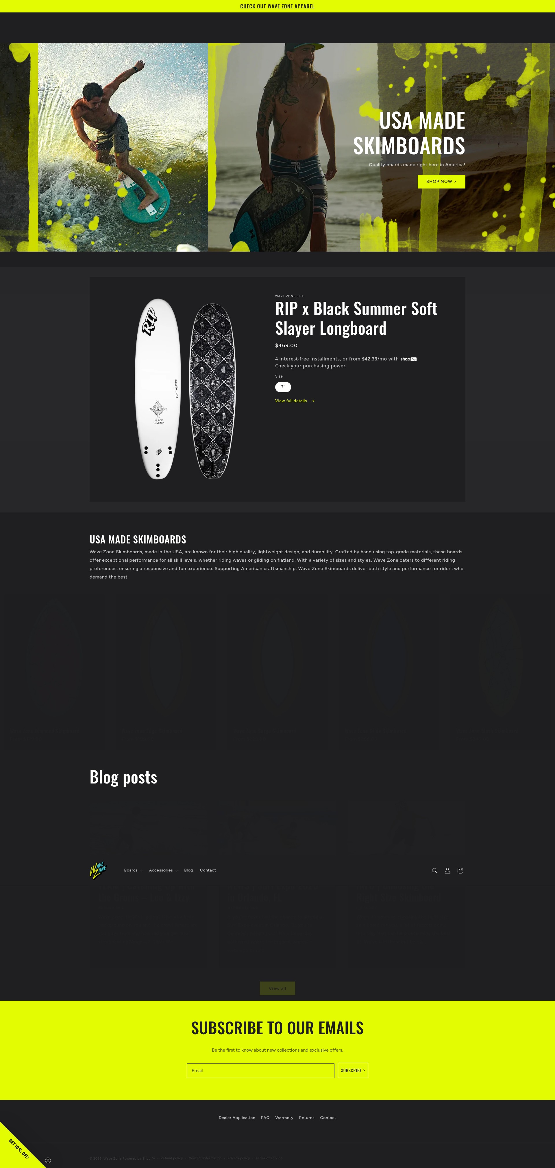 Screenshot of wavezone.com