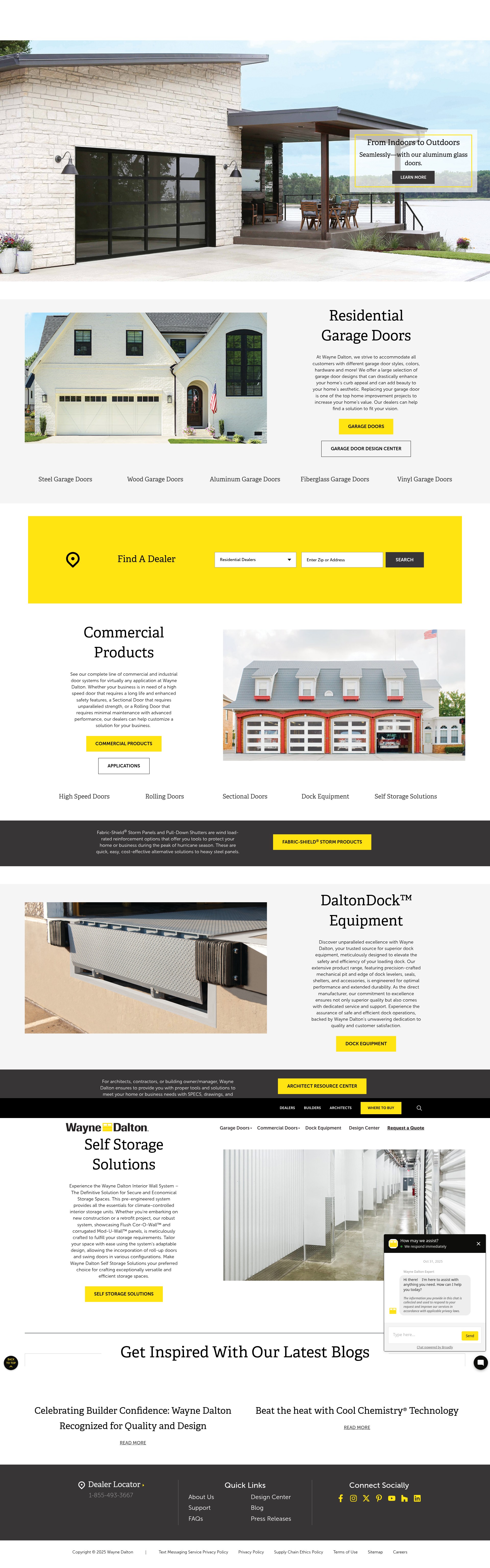 Screenshot of wayne-dalton.com