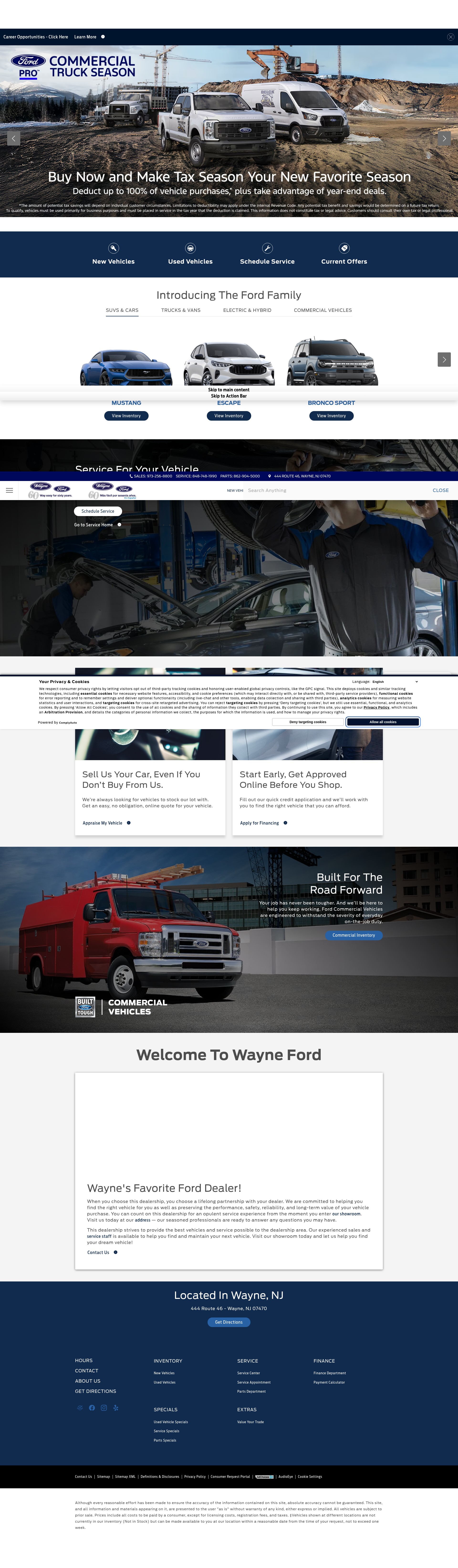 Screenshot of waynefordcars.com