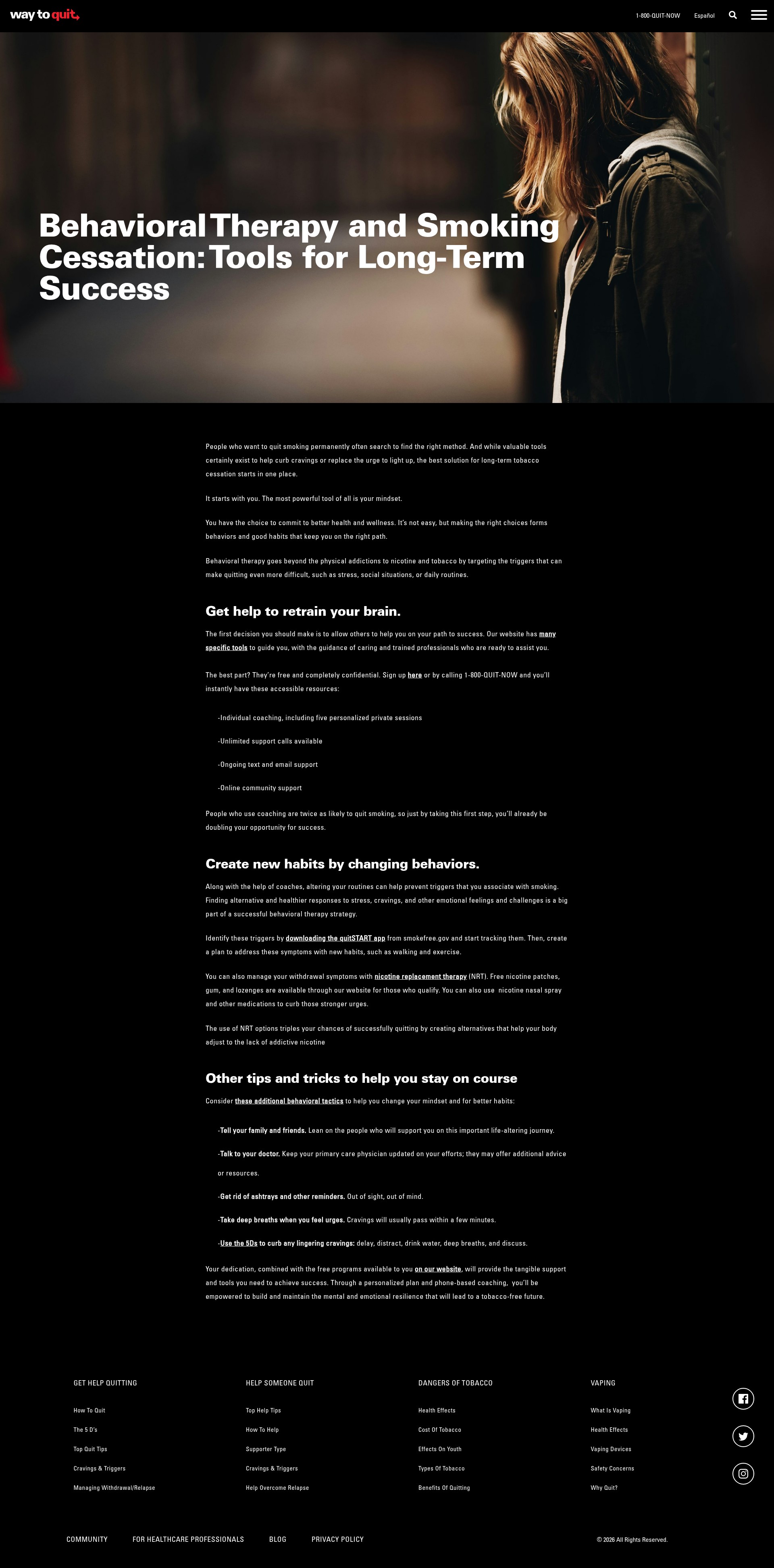 Screenshot of waytoquit.org