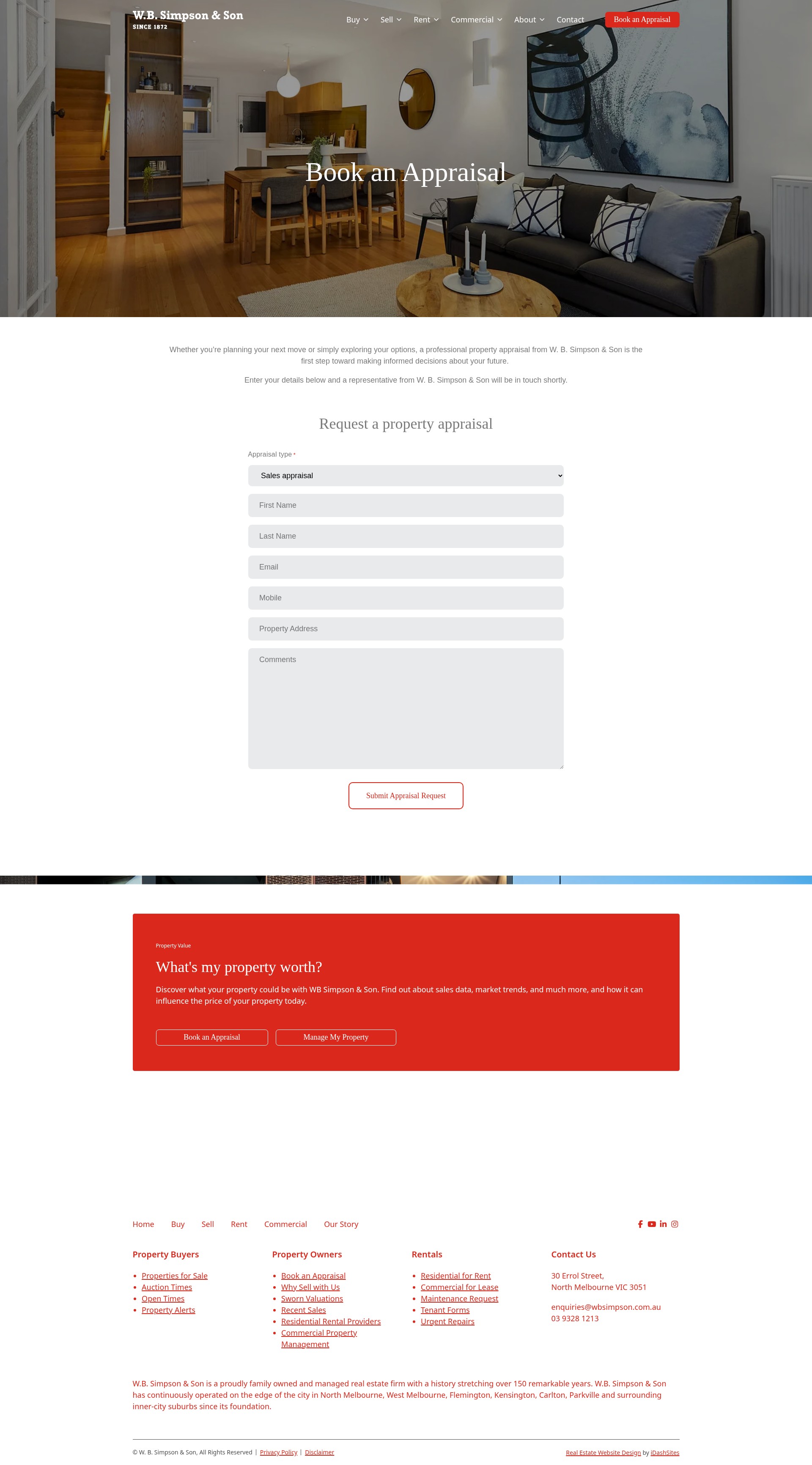 Screenshot of wbsimpson.com.au