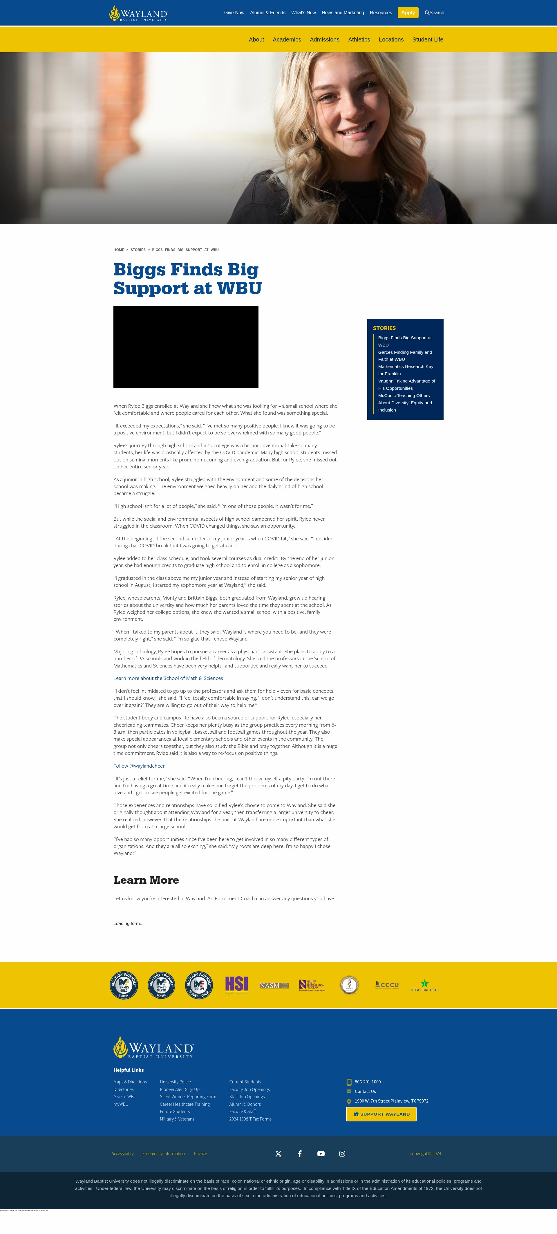 Screenshot of wbu.edu