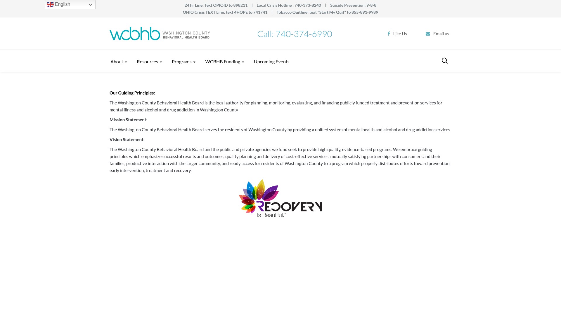 Screenshot of wcbhb.org