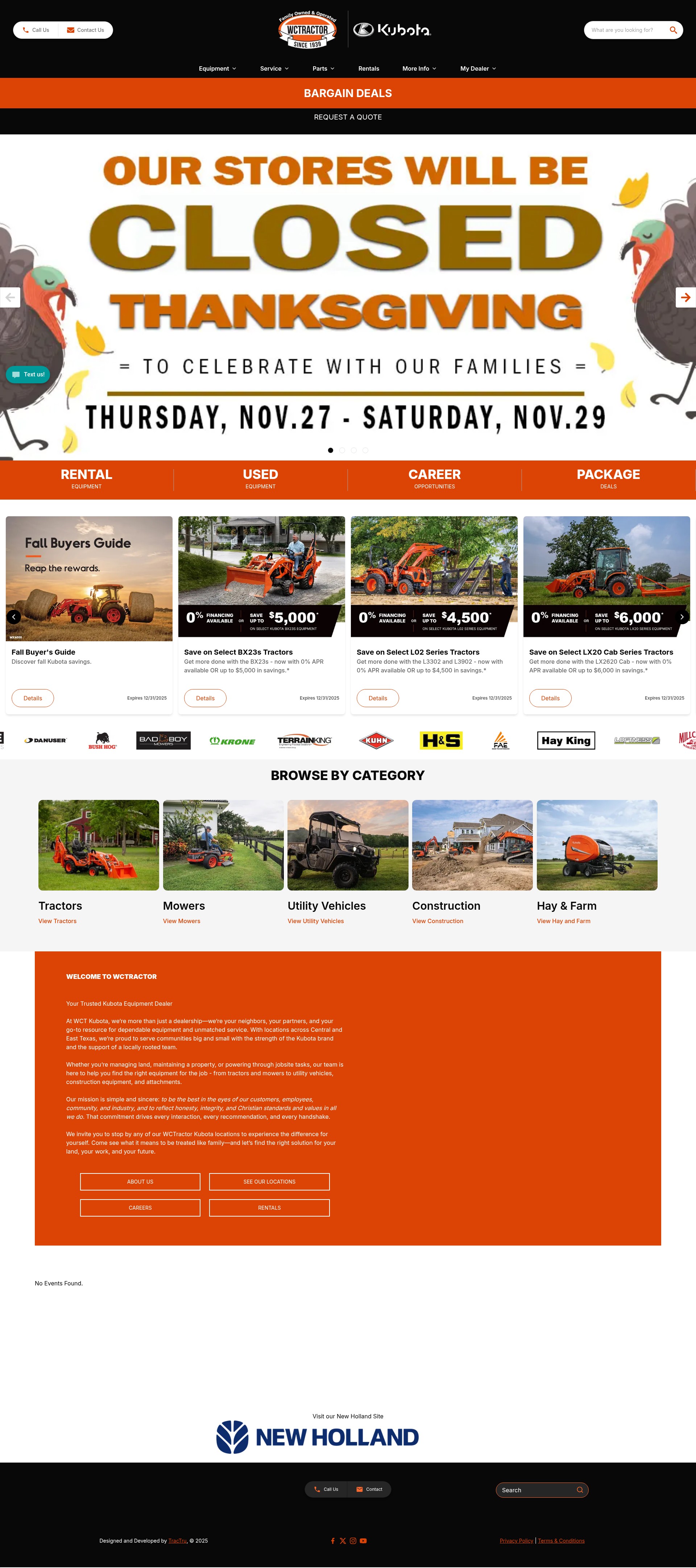 Screenshot of wctkubota.com