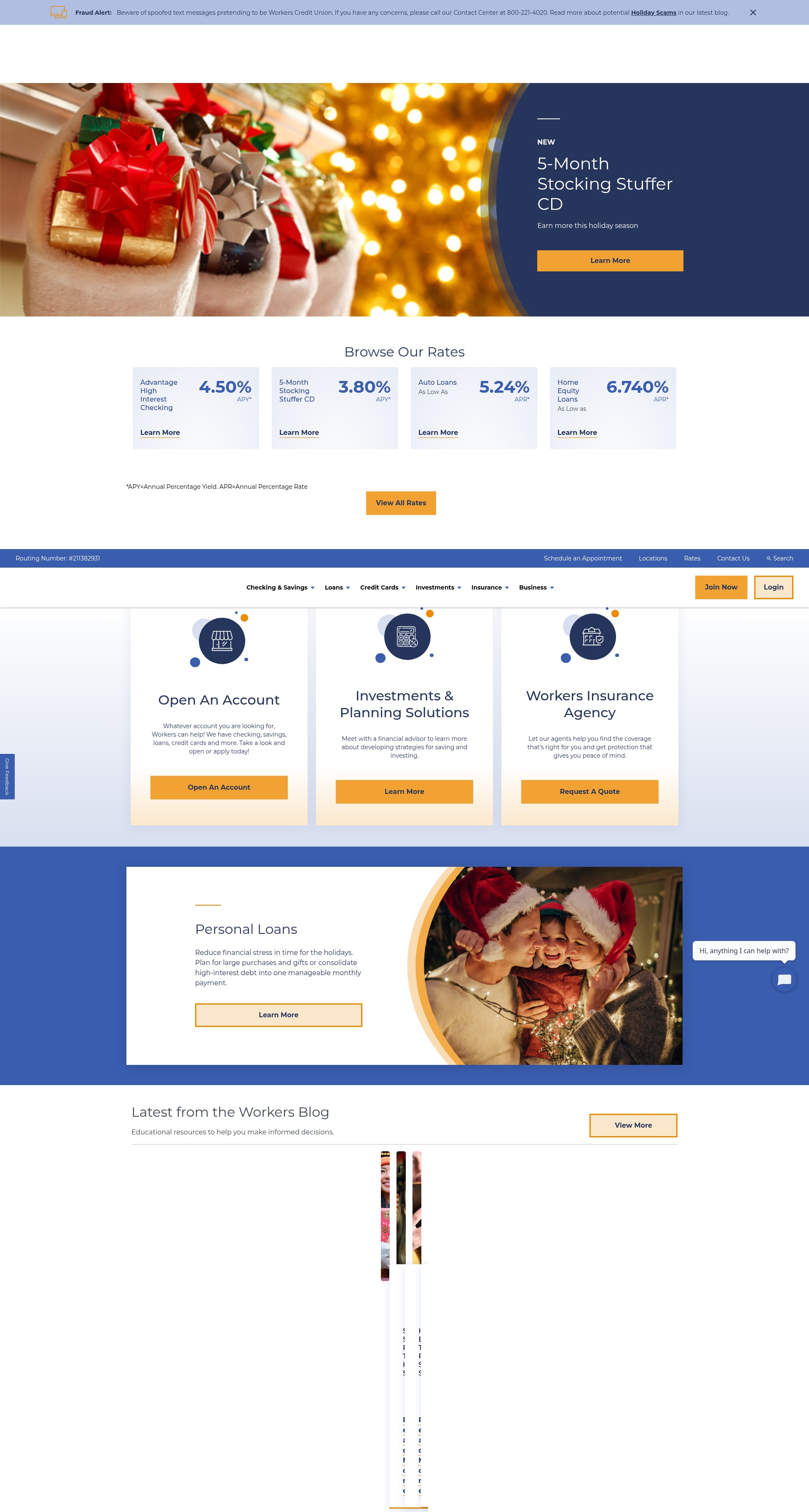 Screenshot of wcu.com