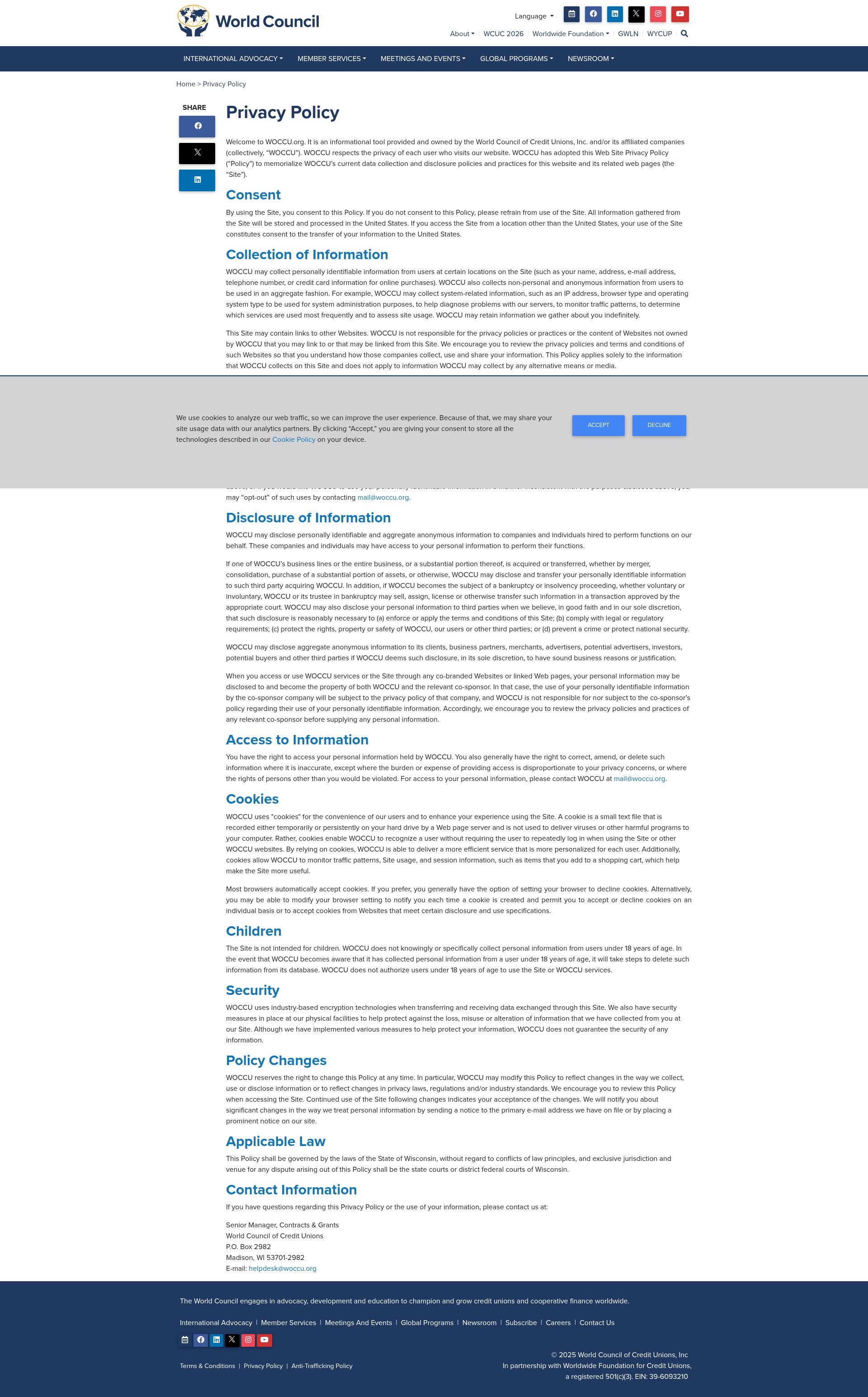 Screenshot of wcuc.org