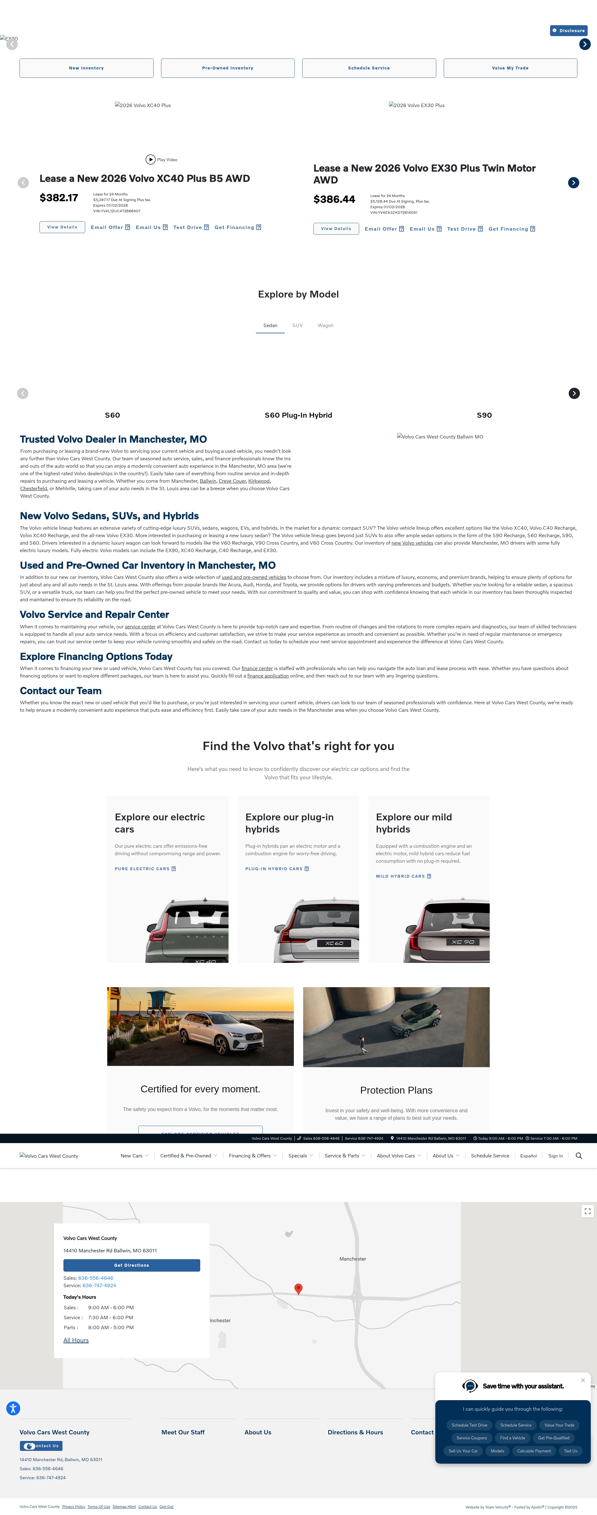 Screenshot of wcvolvocars.com