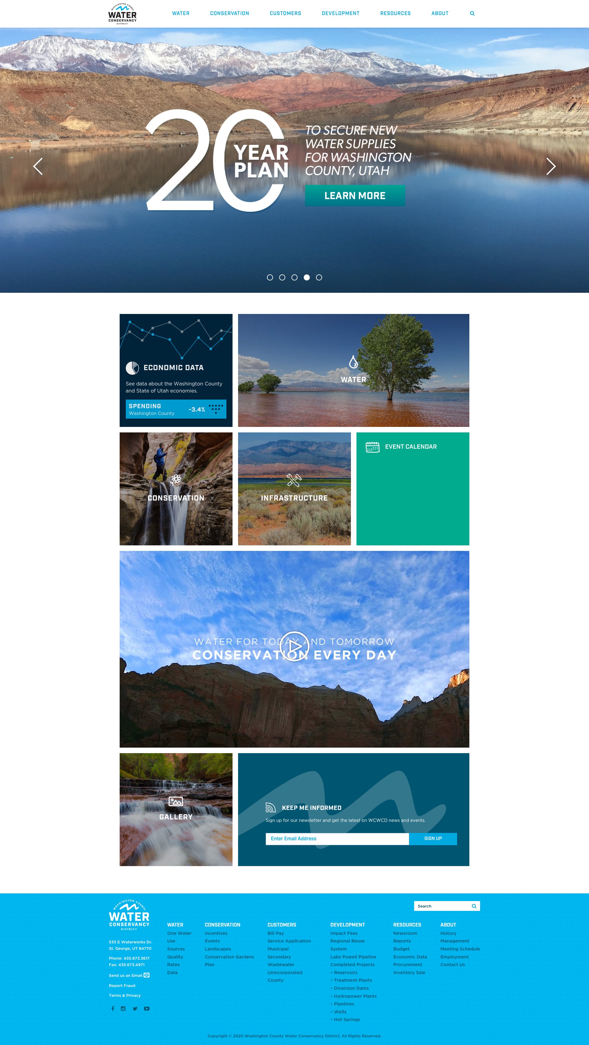 Screenshot of wcwcd.org