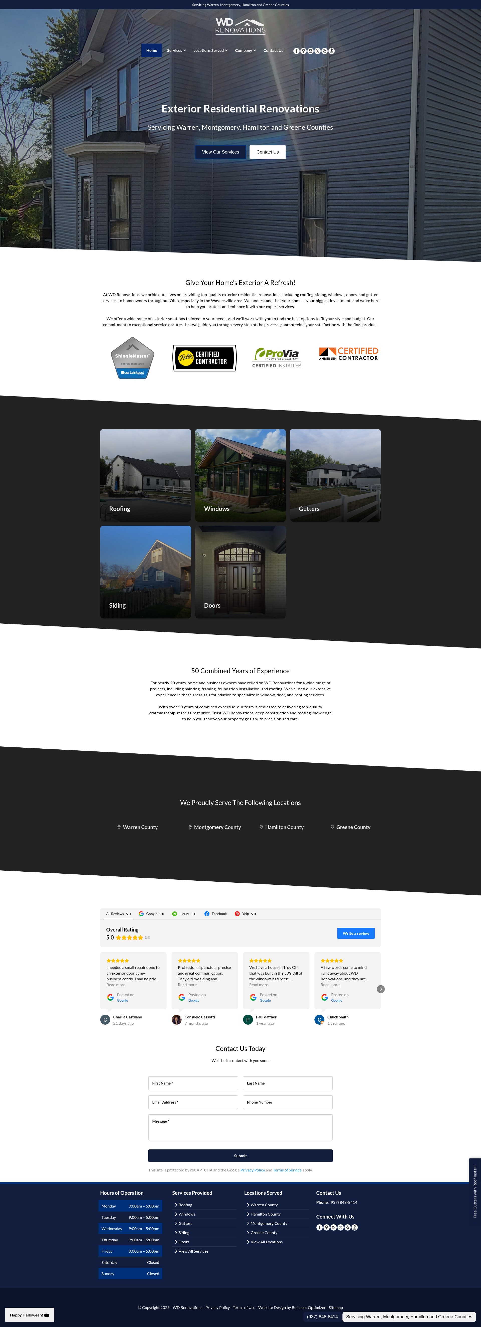 Screenshot of wdrenovations.com