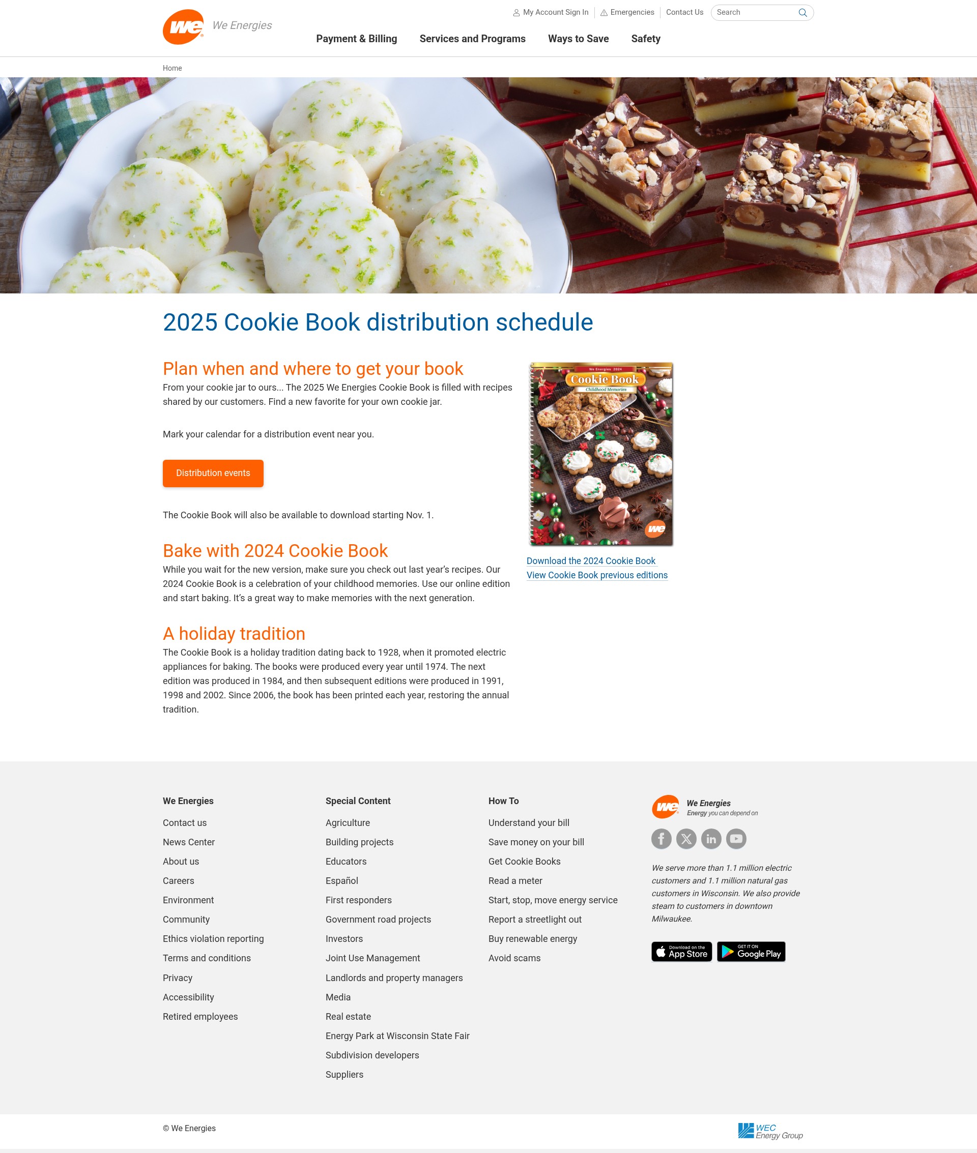 Screenshot of we-energies.com
