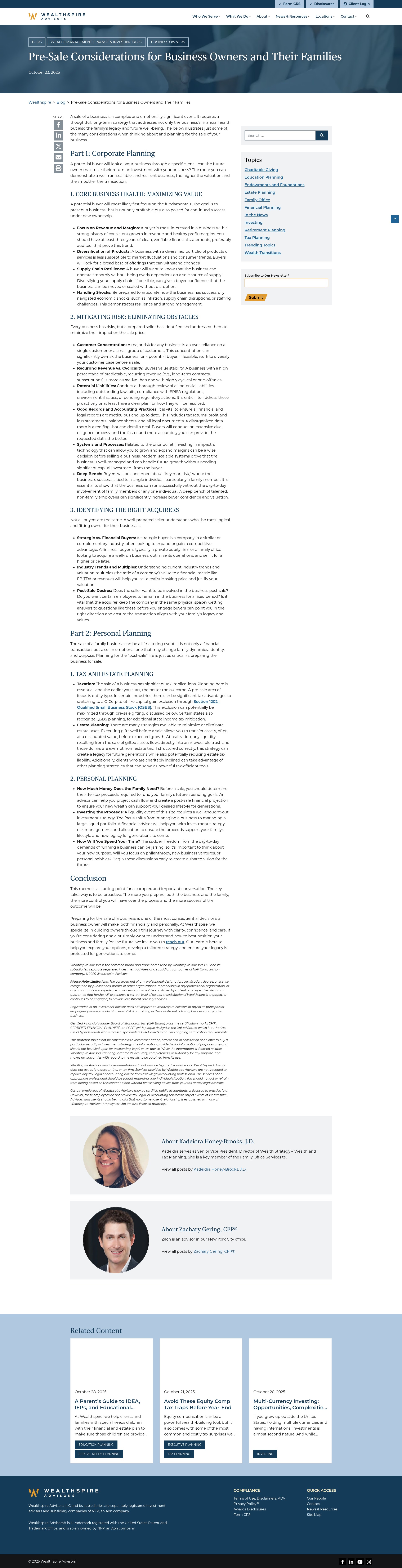 Screenshot of wealthspire.com