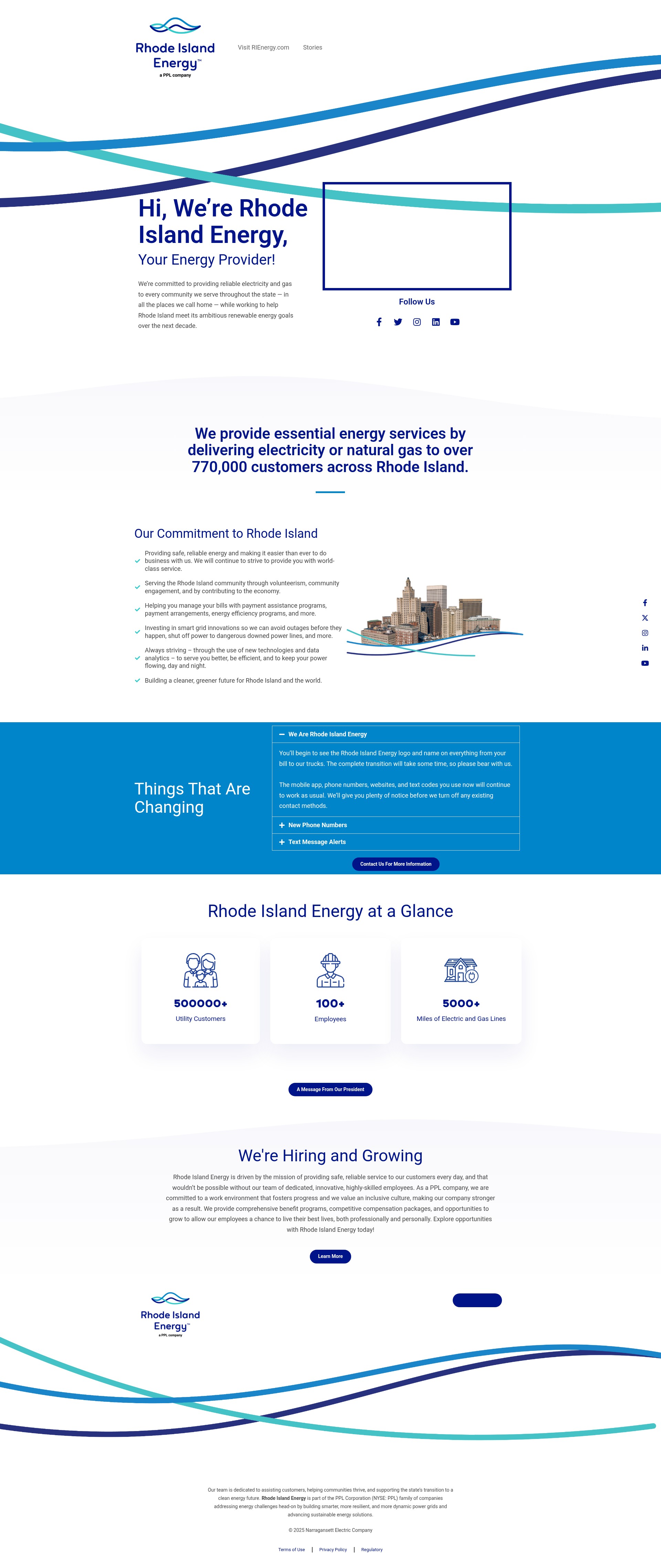Screenshot of weare.rienergy.com