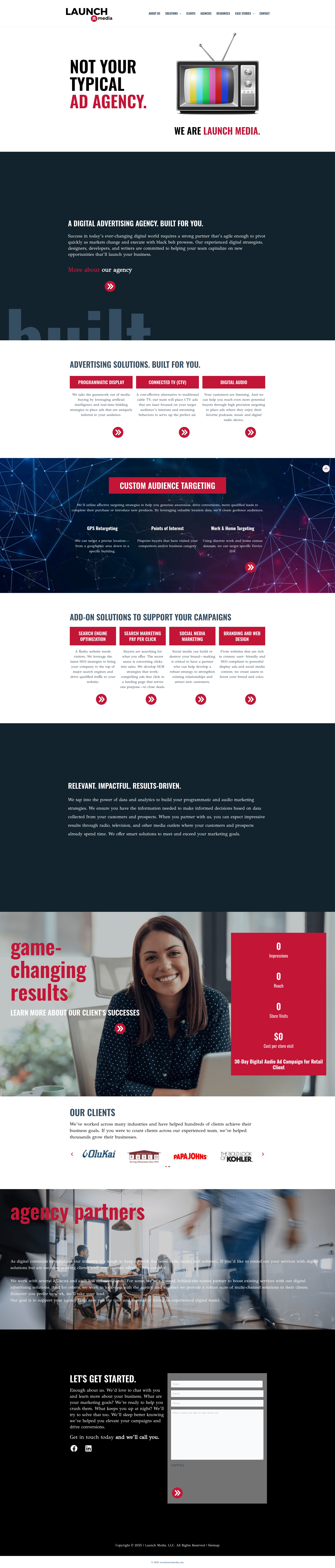 Screenshot of wearelaunchmedia.com