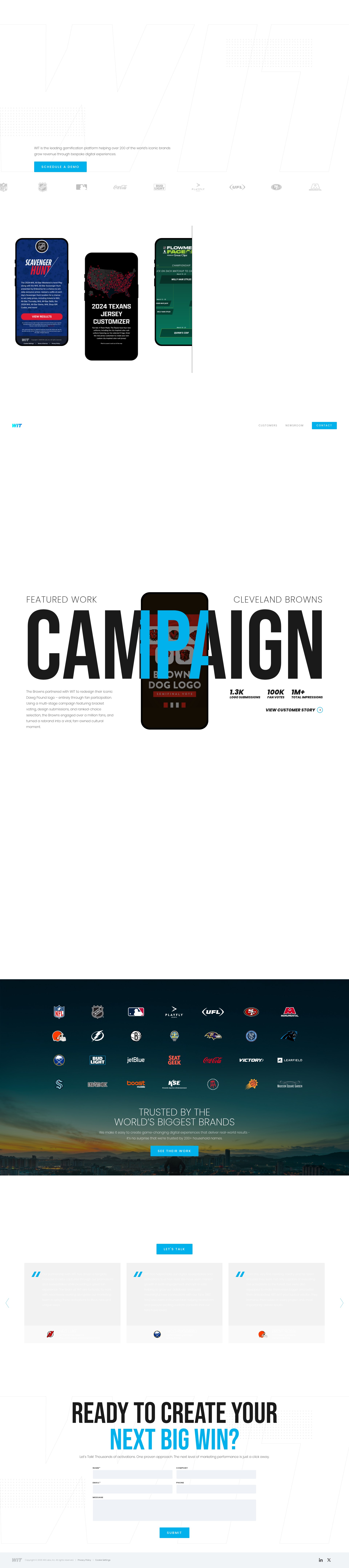 Screenshot of web.witcontests.com
