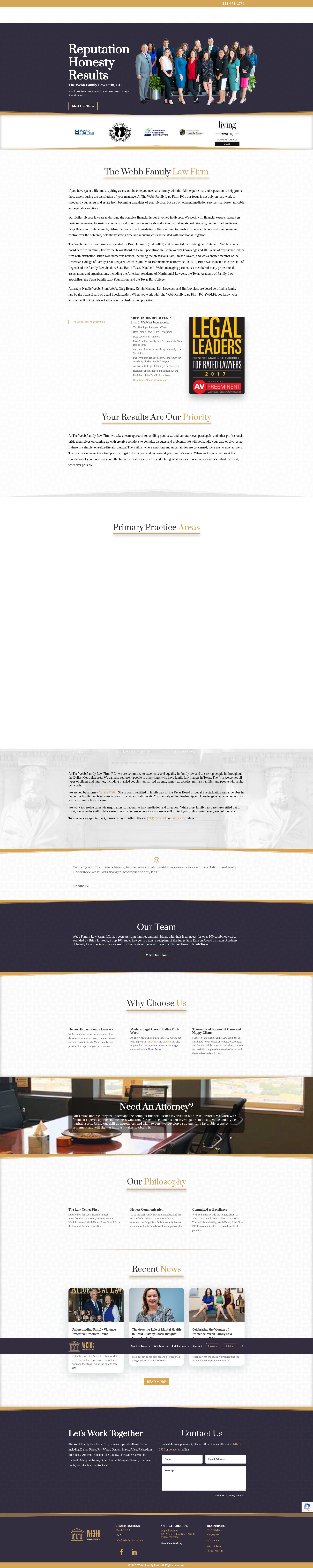 Screenshot of webbfamilylaw.com