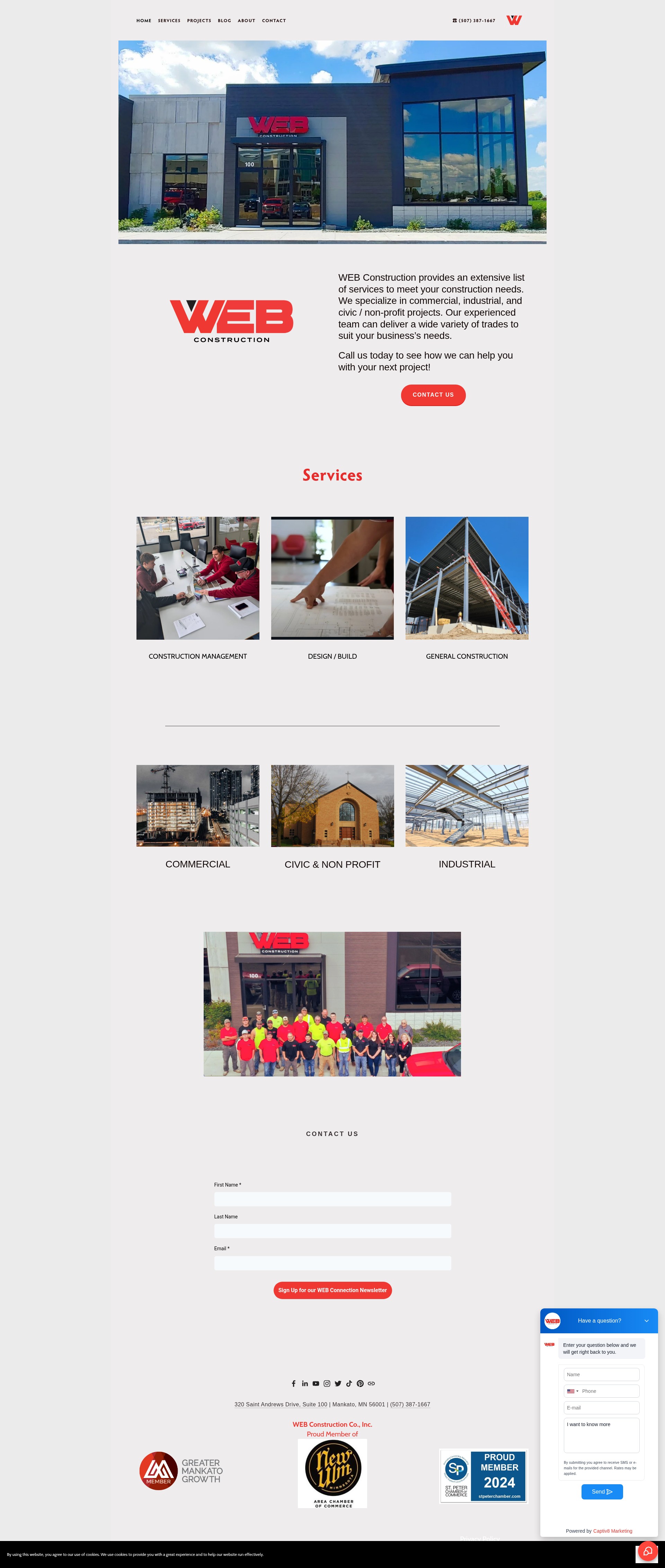Screenshot of webconmankato.com