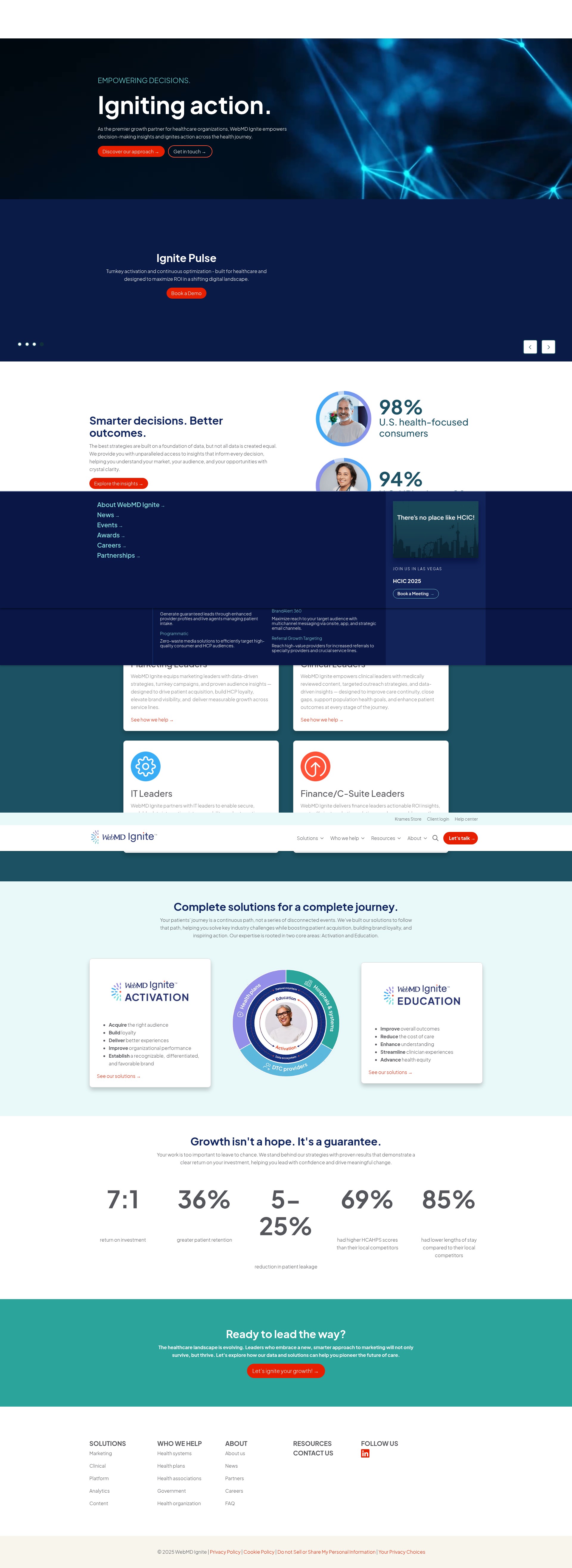Screenshot of webmdignite.com