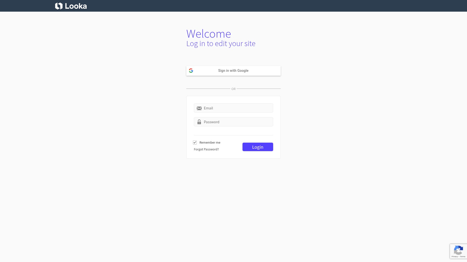 Screenshot of websites.looka.com