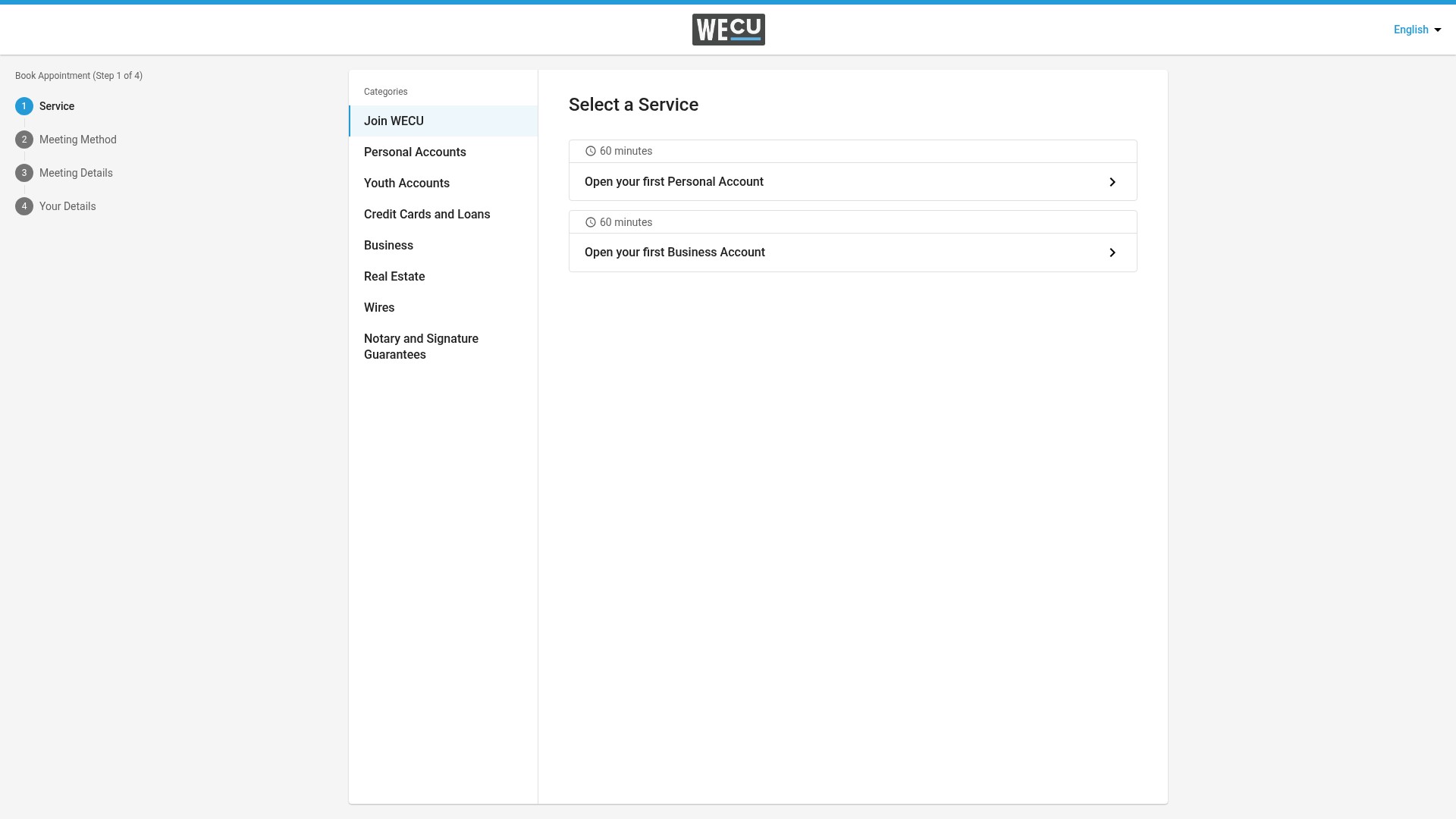 Screenshot of wecu.com