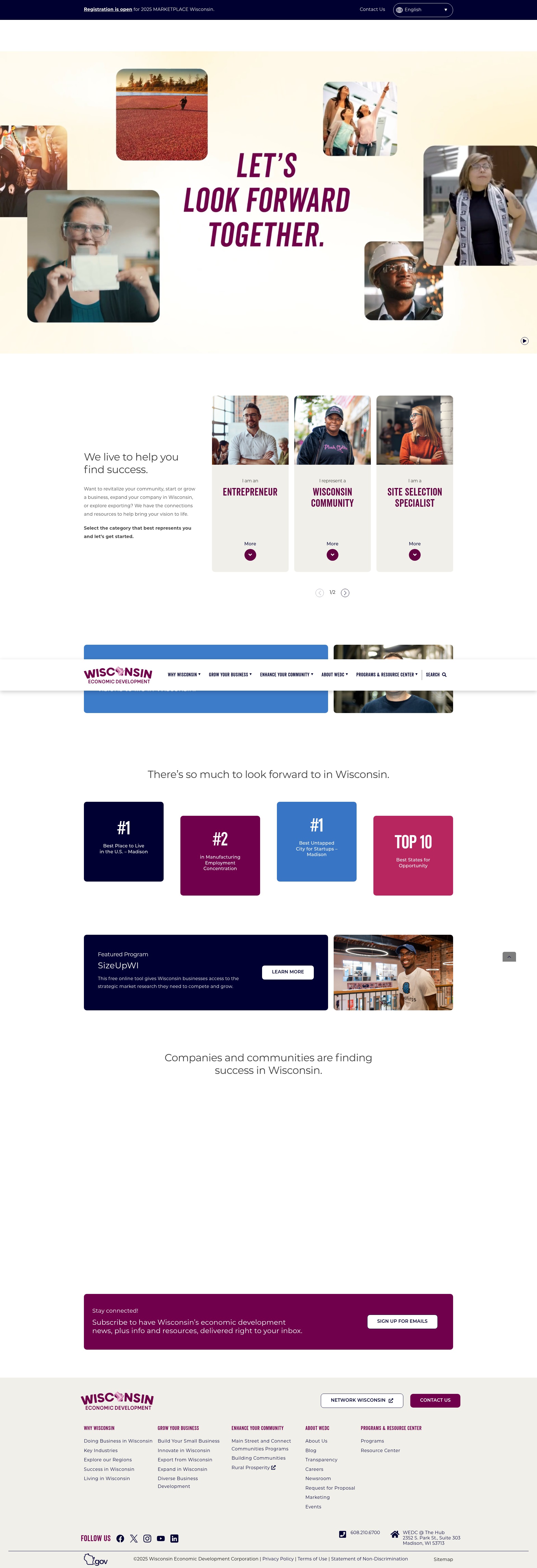Screenshot of wedc.org