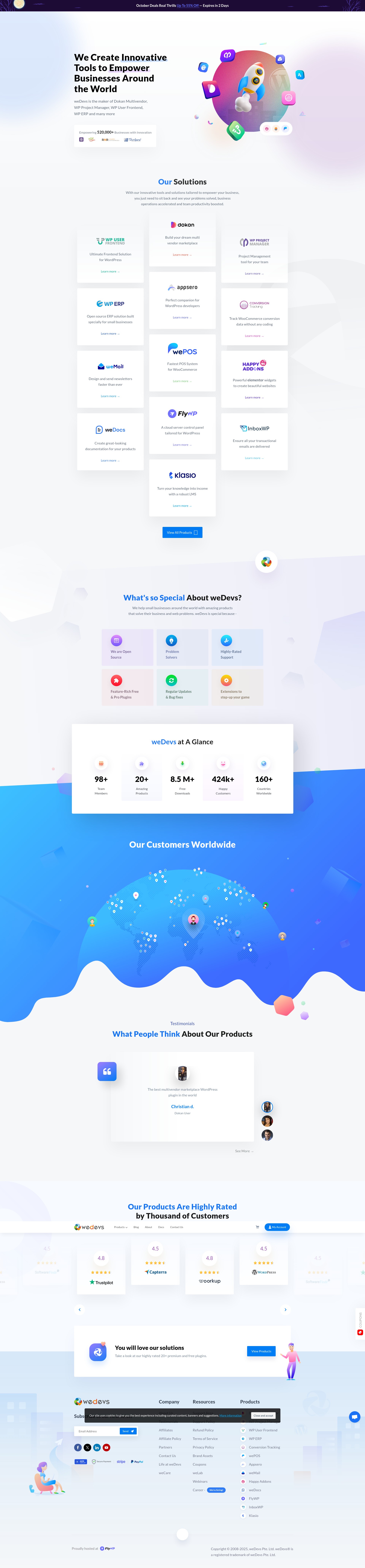 Screenshot of wedevs.com