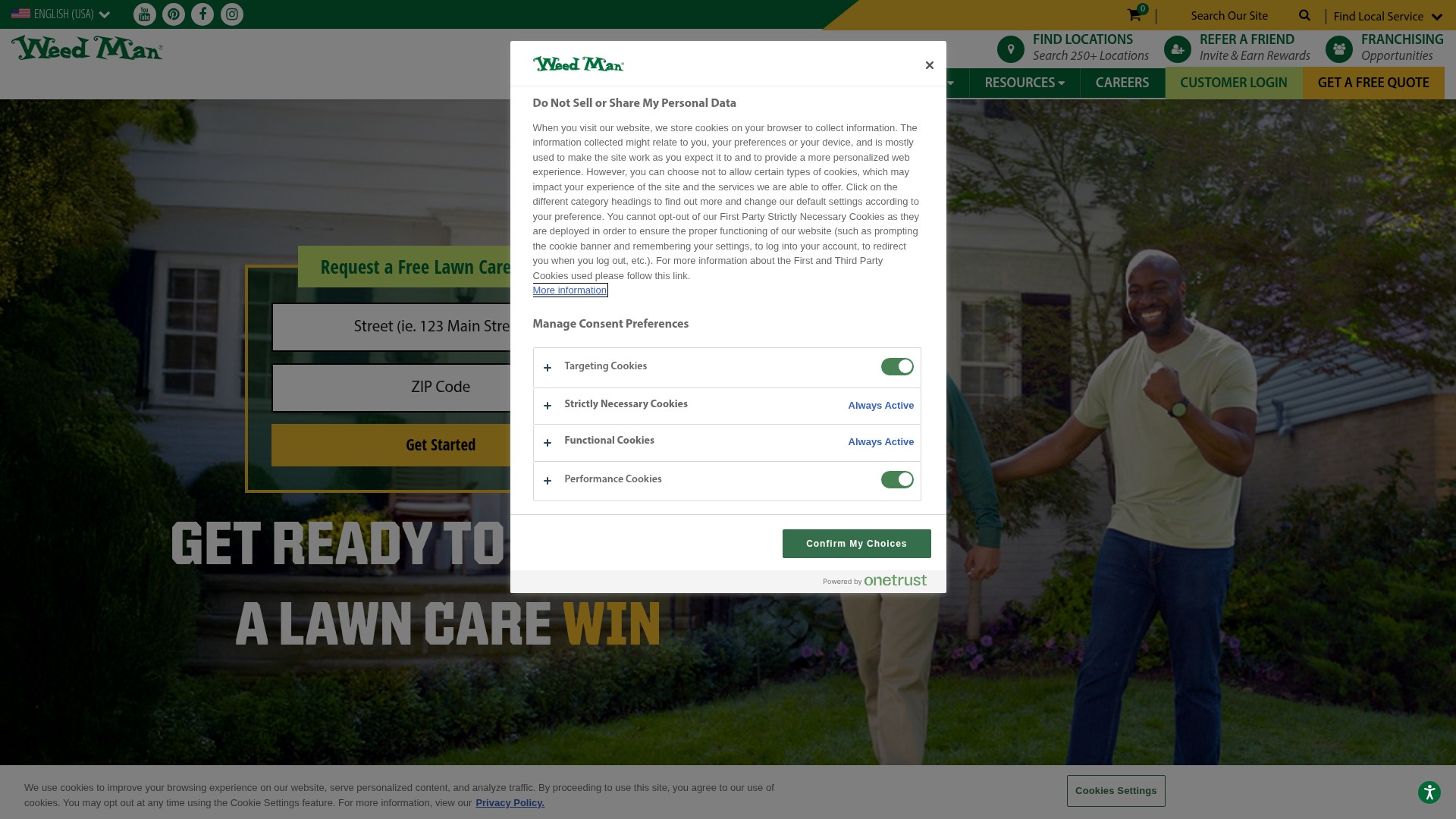 Screenshot of weedman.com