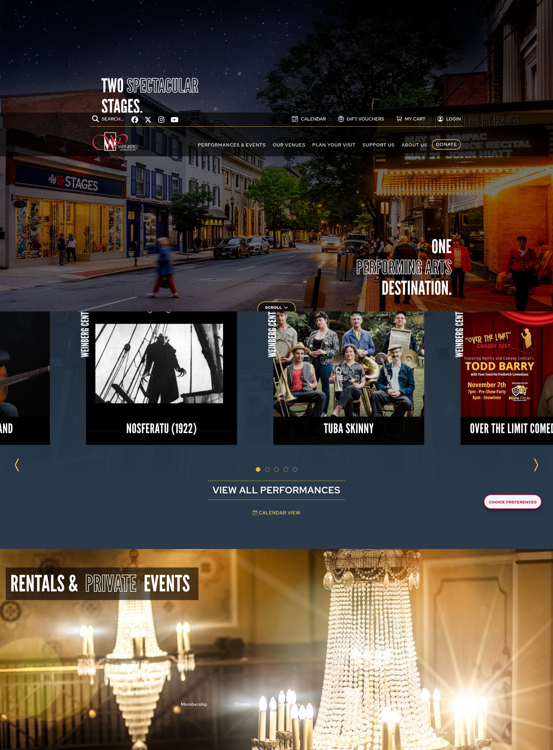 Screenshot of weinbergcenter.org