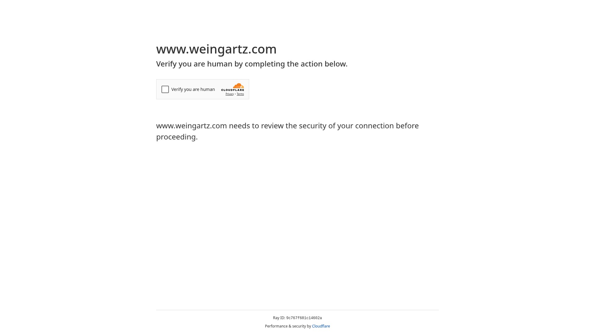 Screenshot of weingartz.com