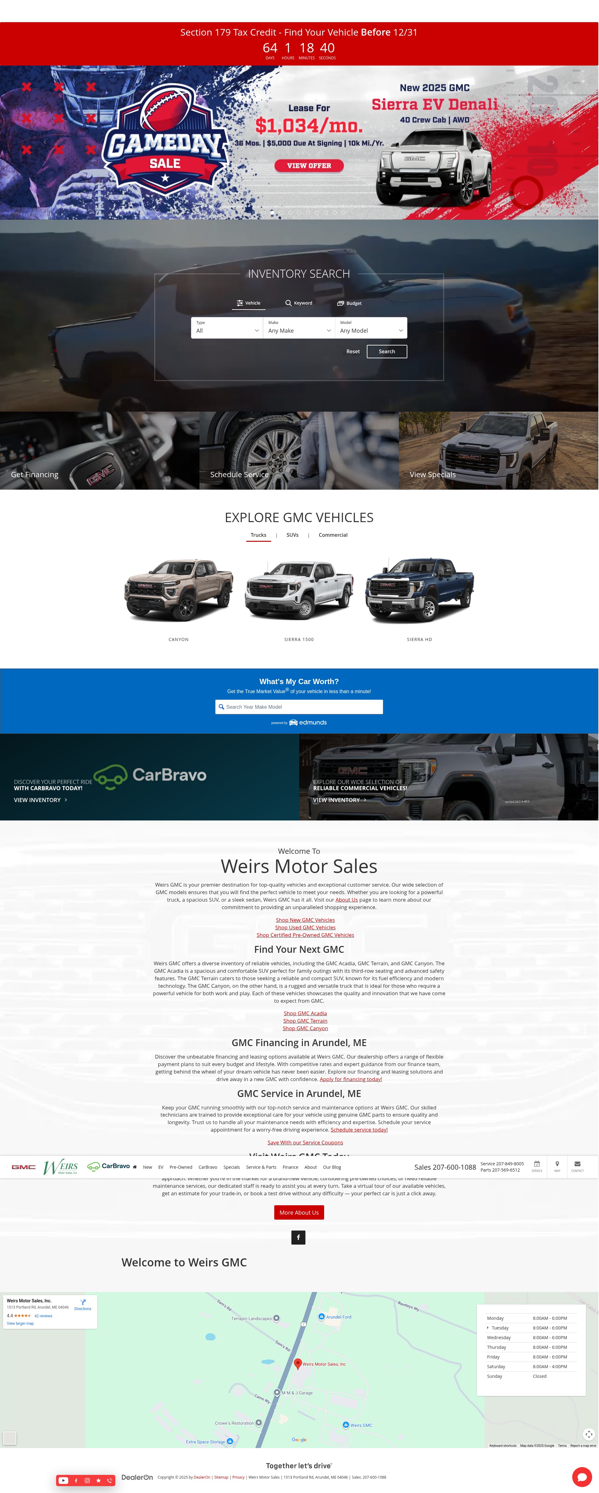 Screenshot of weirsgmc.com