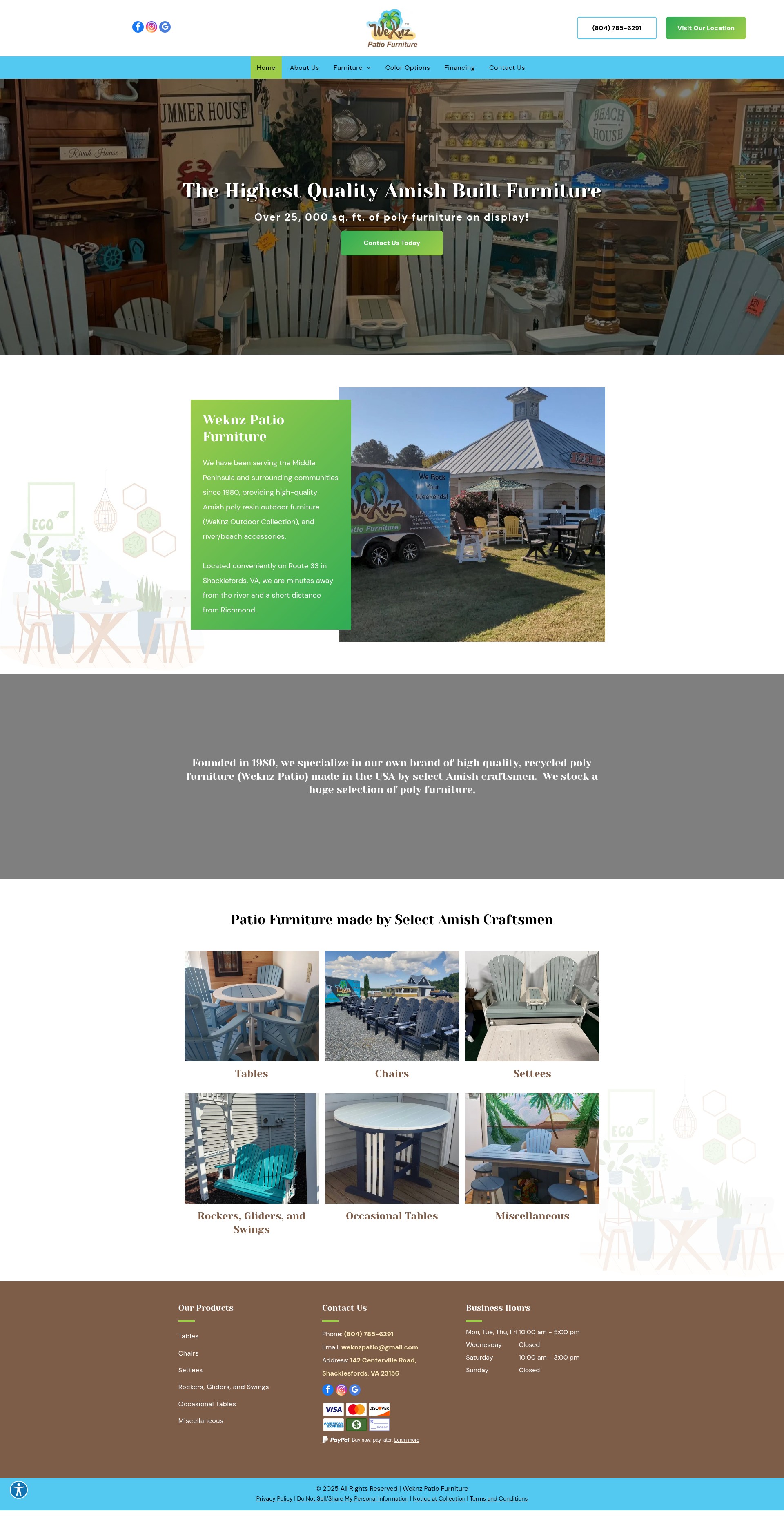 Screenshot of weknzpatio.com