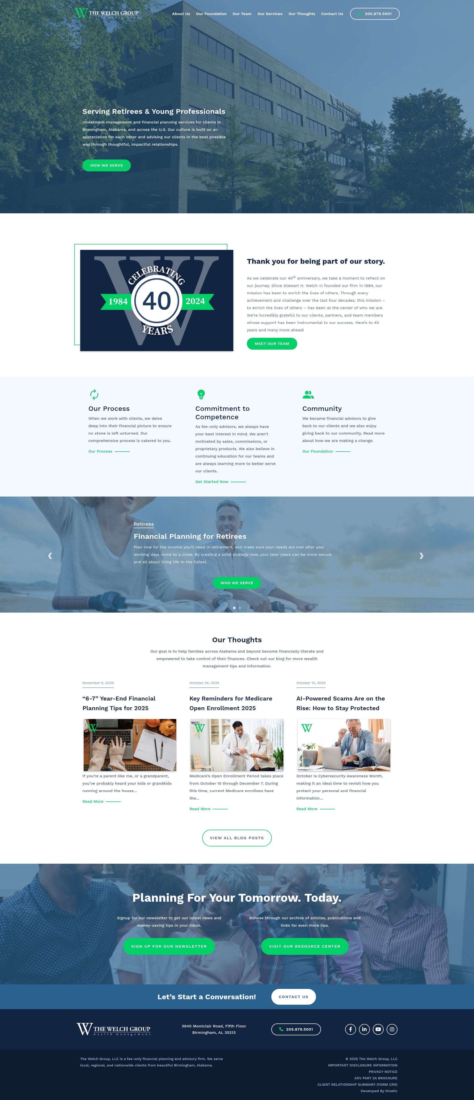 Screenshot of welchgroup.com