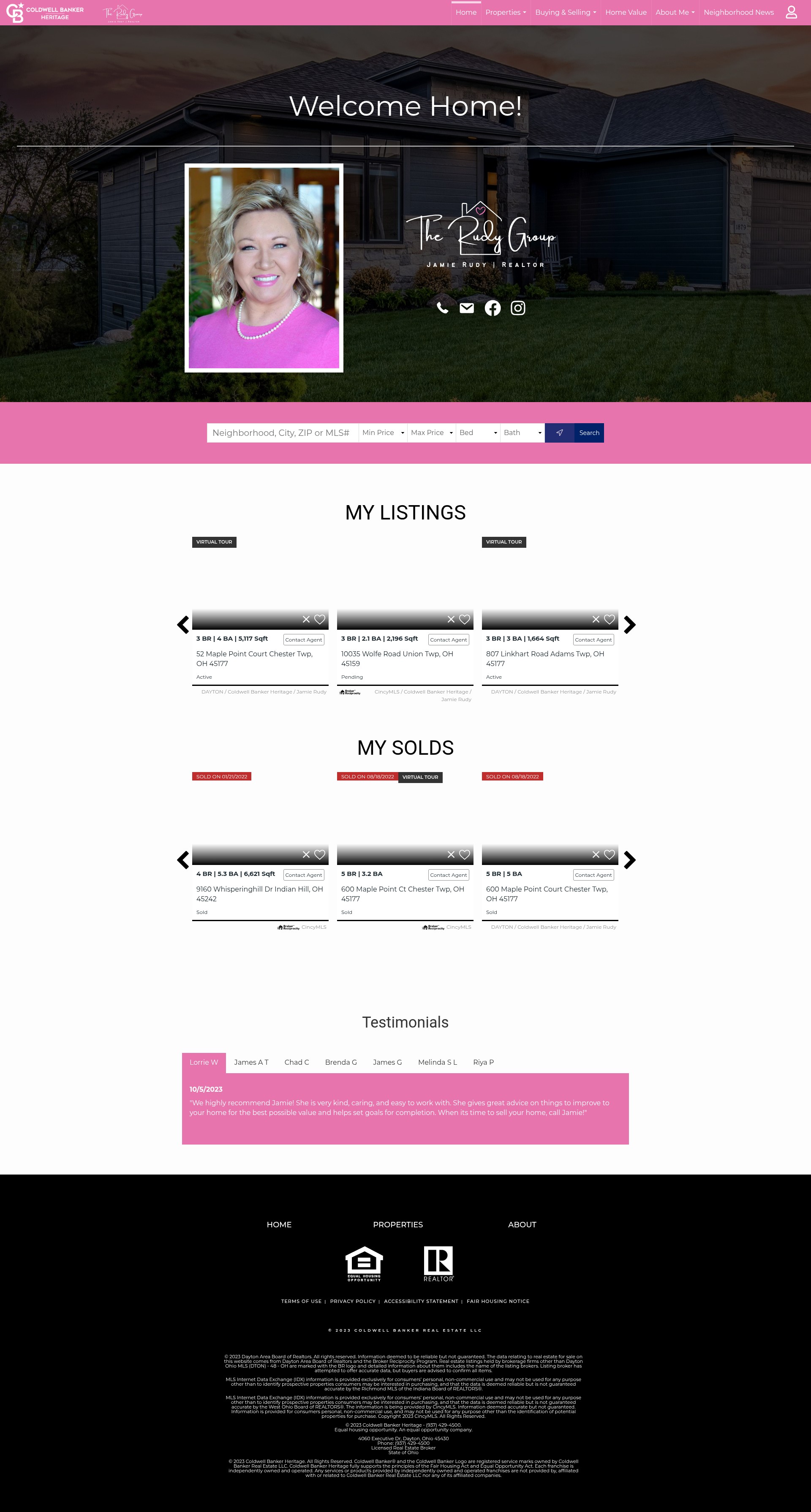 Screenshot of welcomehomewithrudy.com