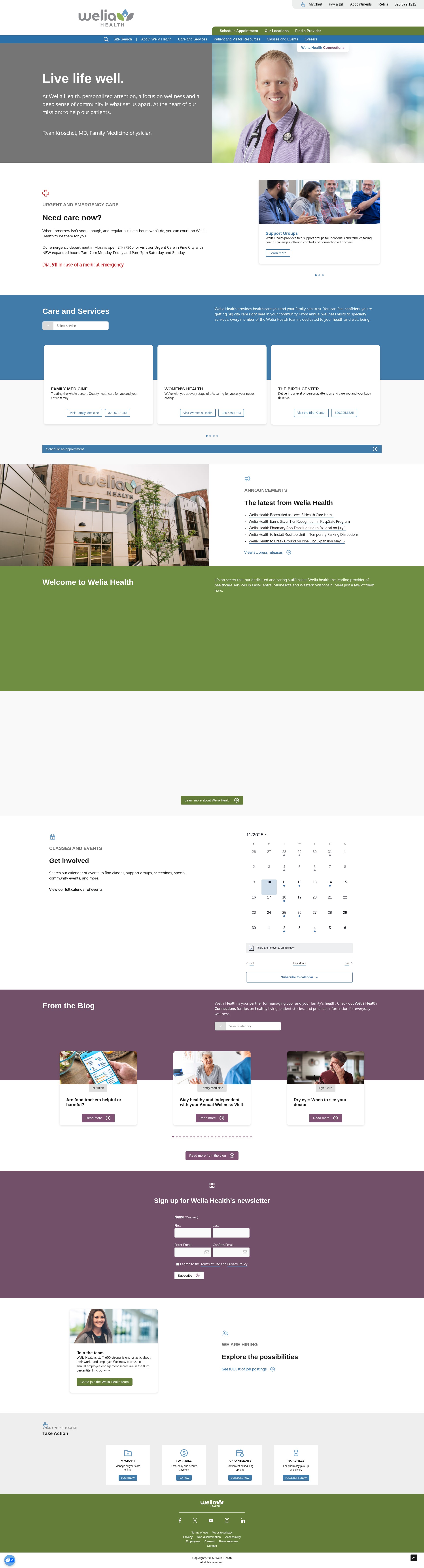 Screenshot of weliahealth.org