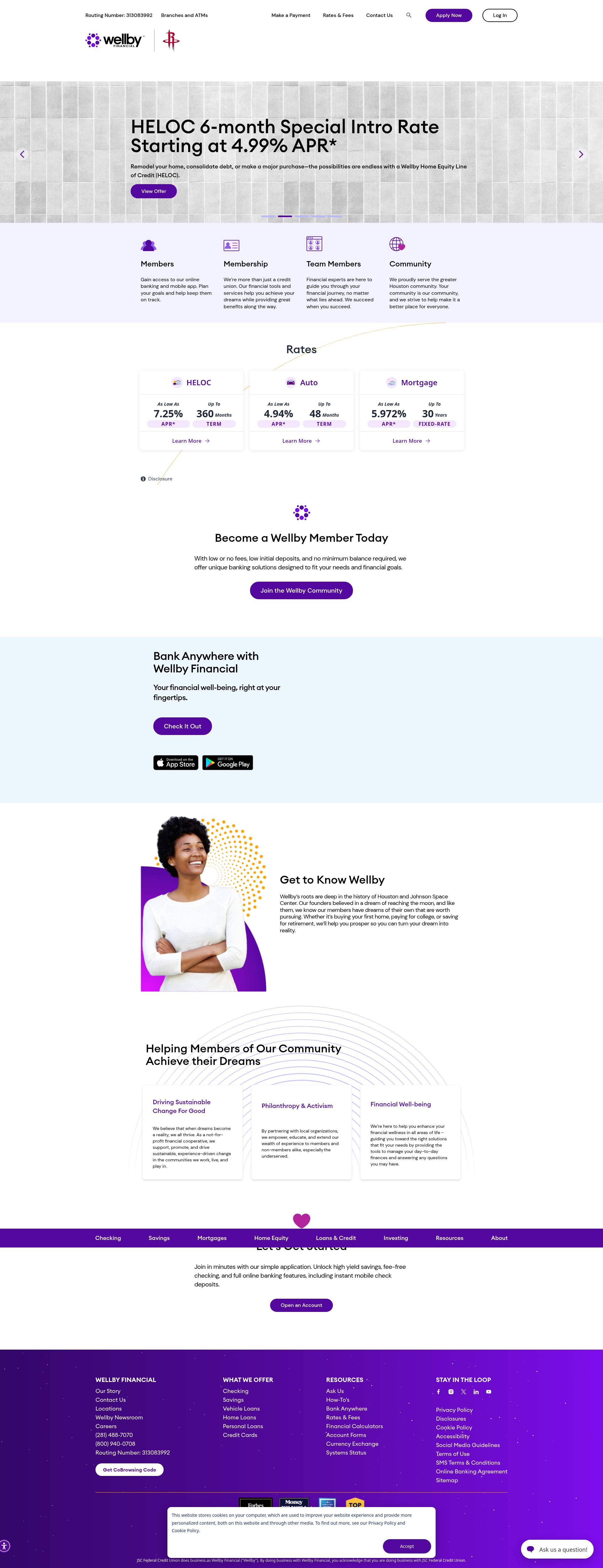 Screenshot of wellbyfinancial.com