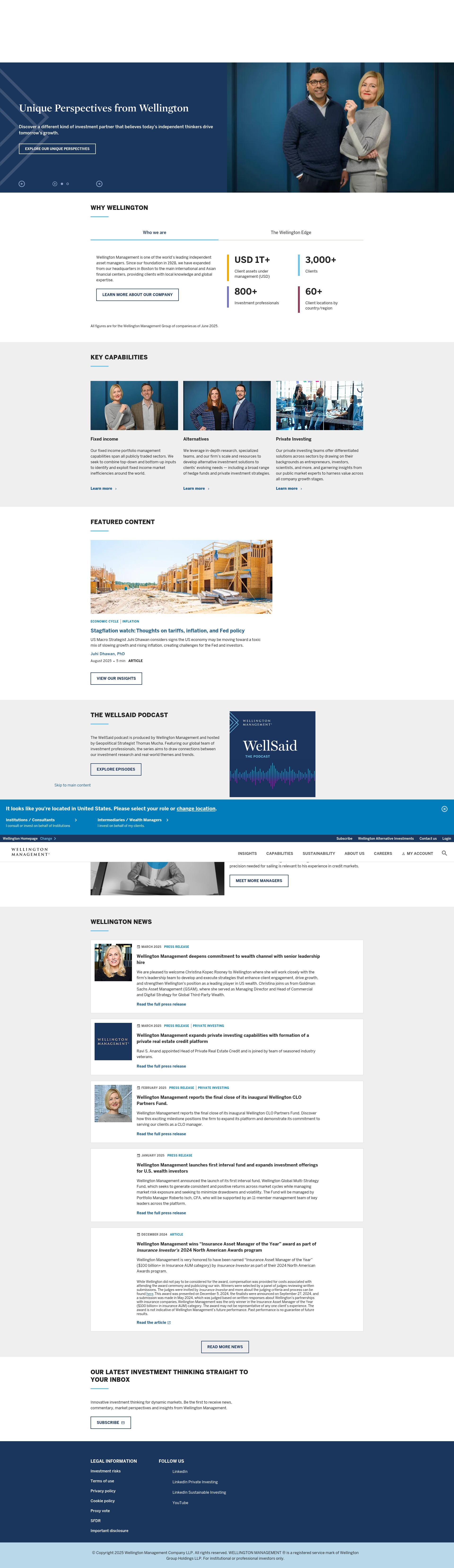 Screenshot of wellington.com