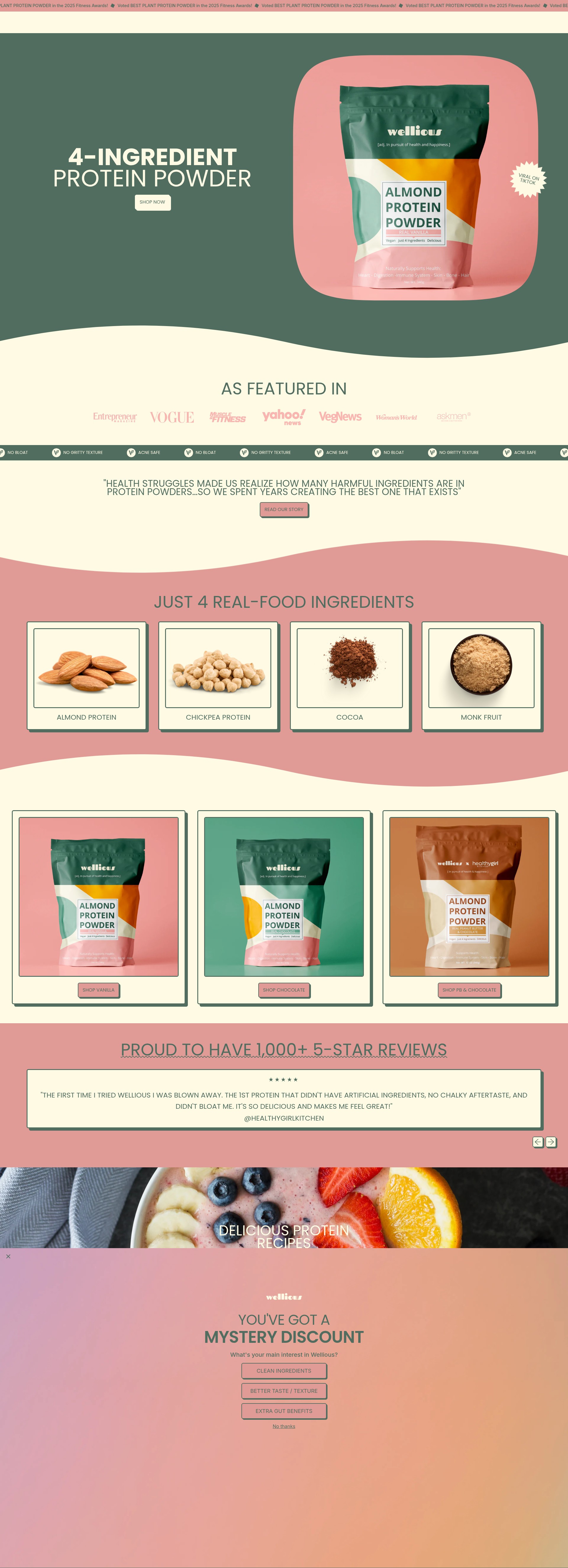Screenshot of wellious-1595.myshopify.com