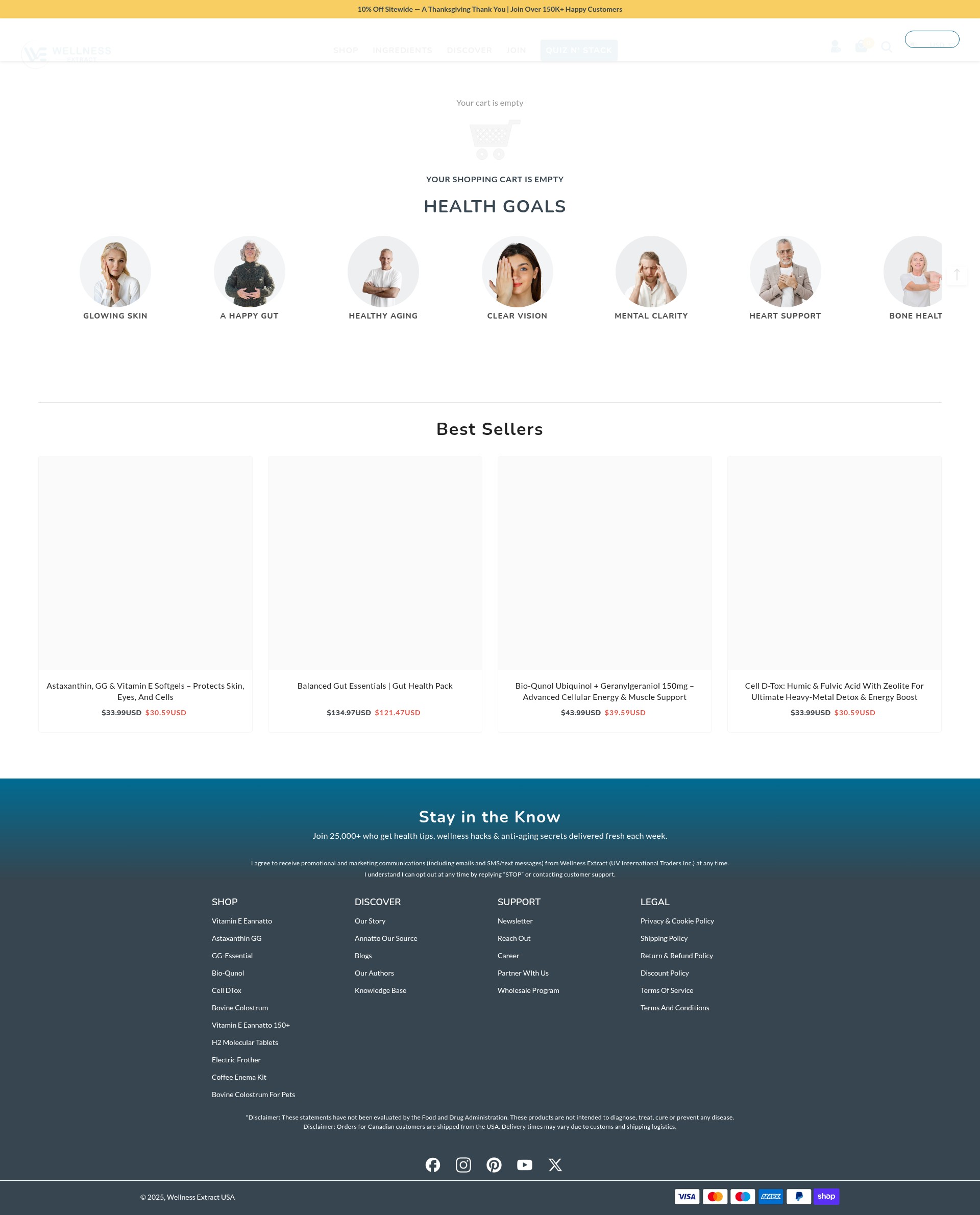 Screenshot of wellnessextract.com
