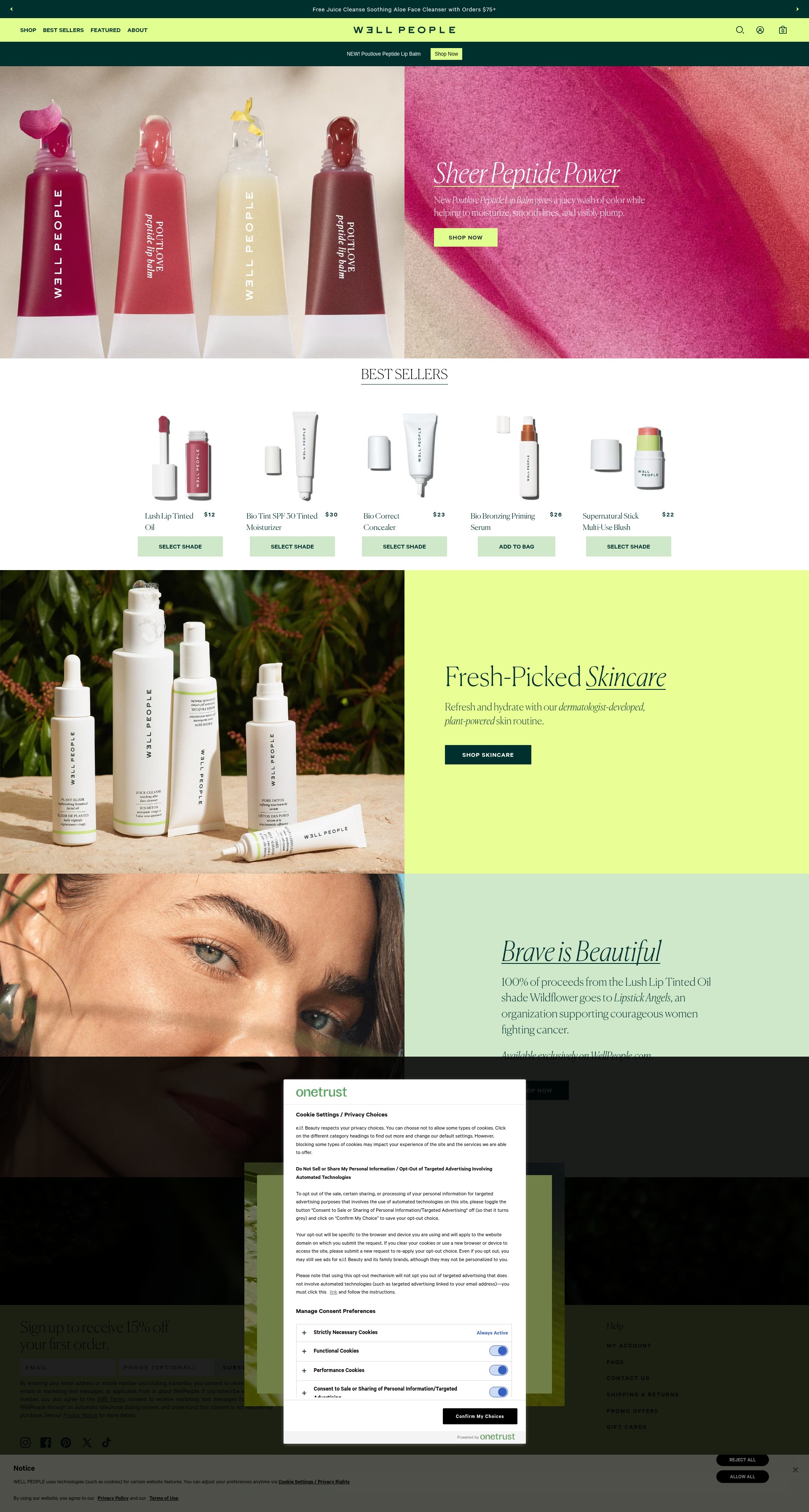Screenshot of wellpeople.com