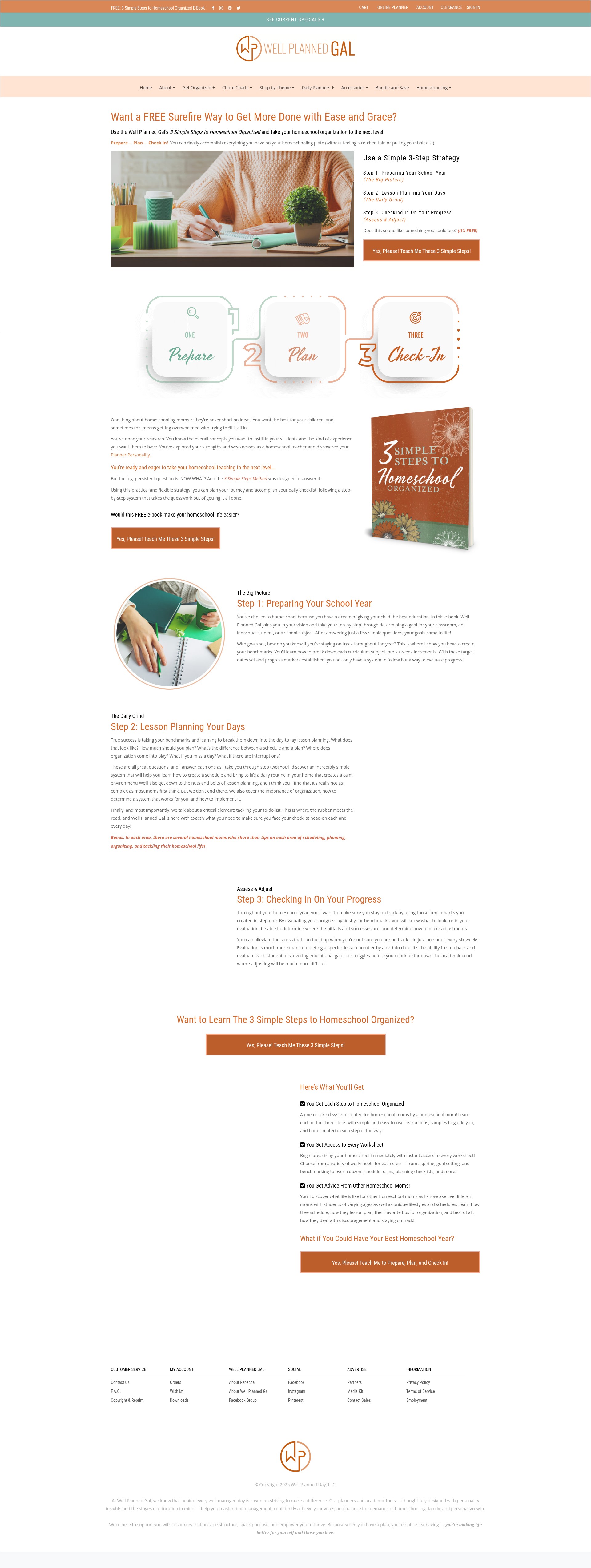 Screenshot of wellplannedgal.com