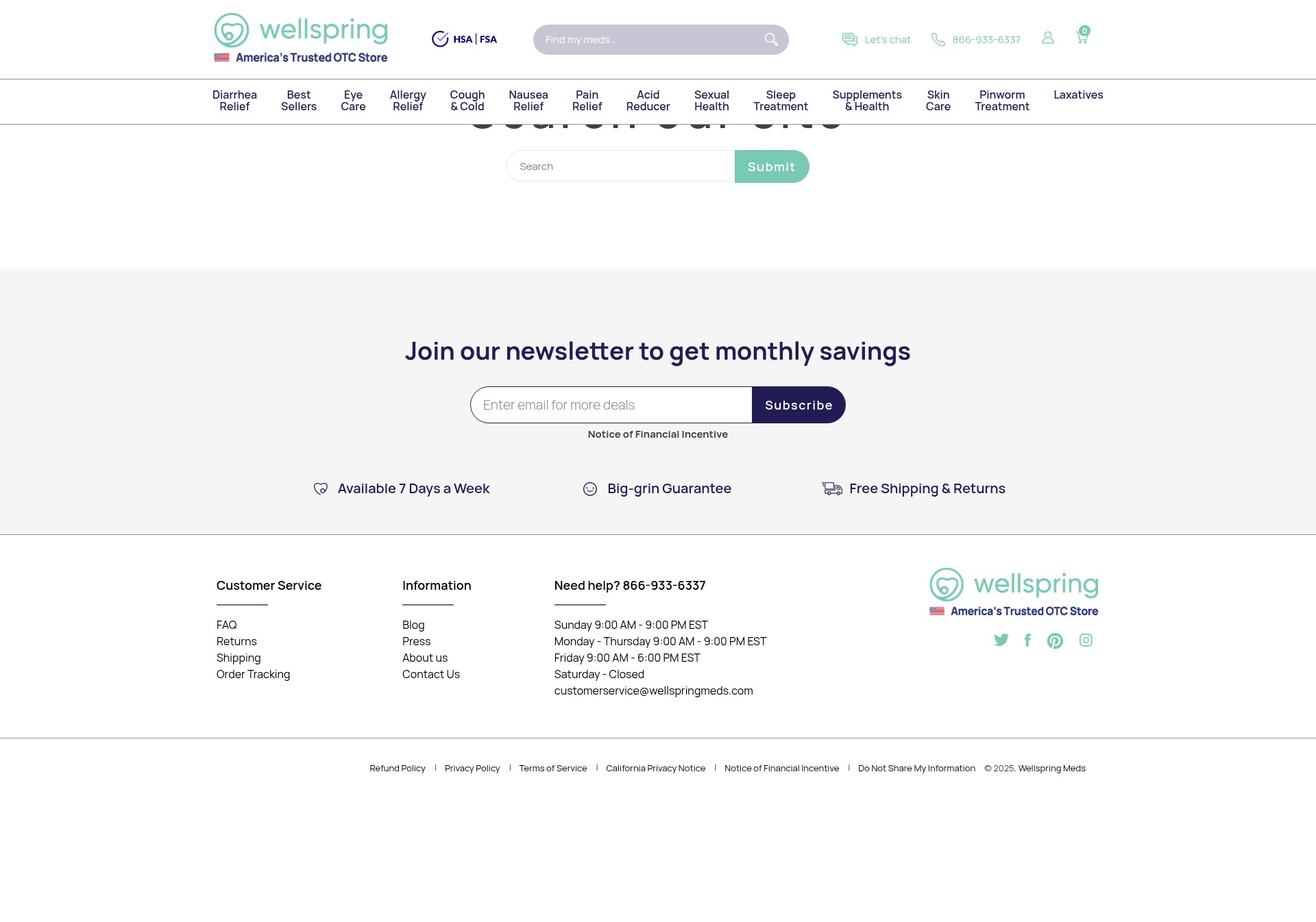 Screenshot of wellspringmeds.com